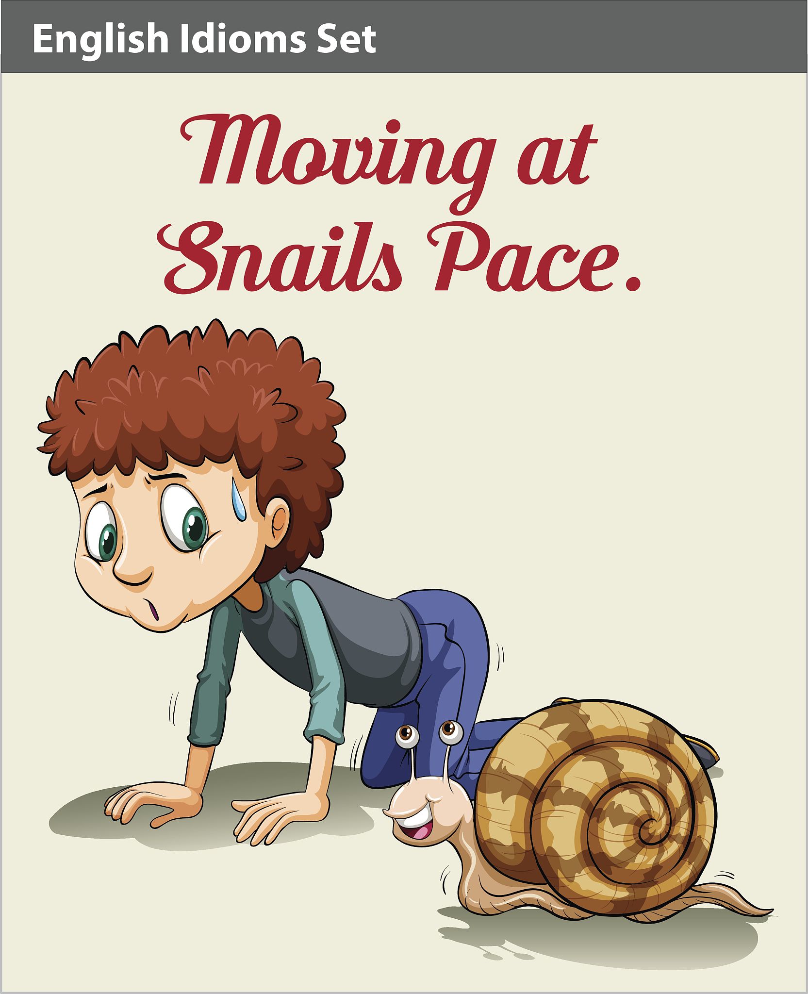boy and a snail