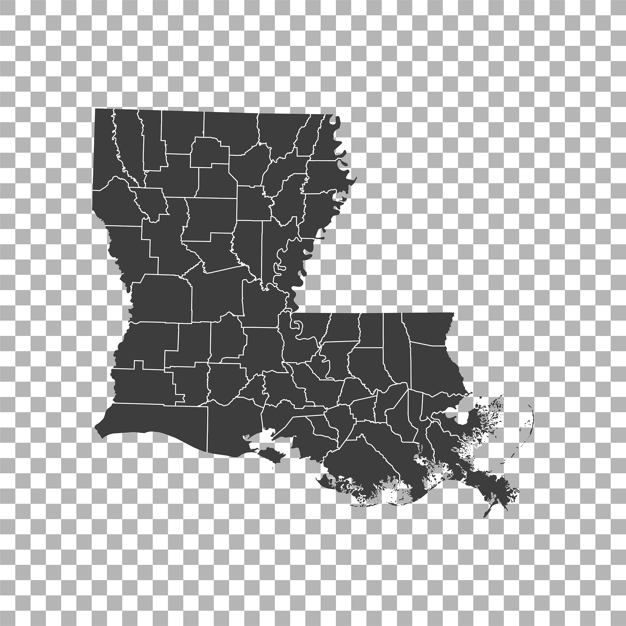 louisiana map