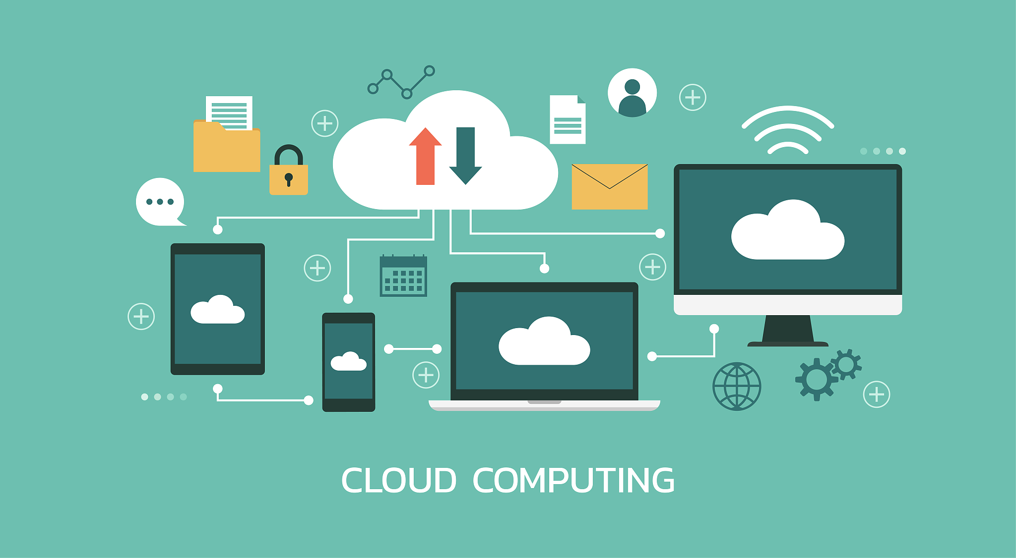 cloud computing technology concept