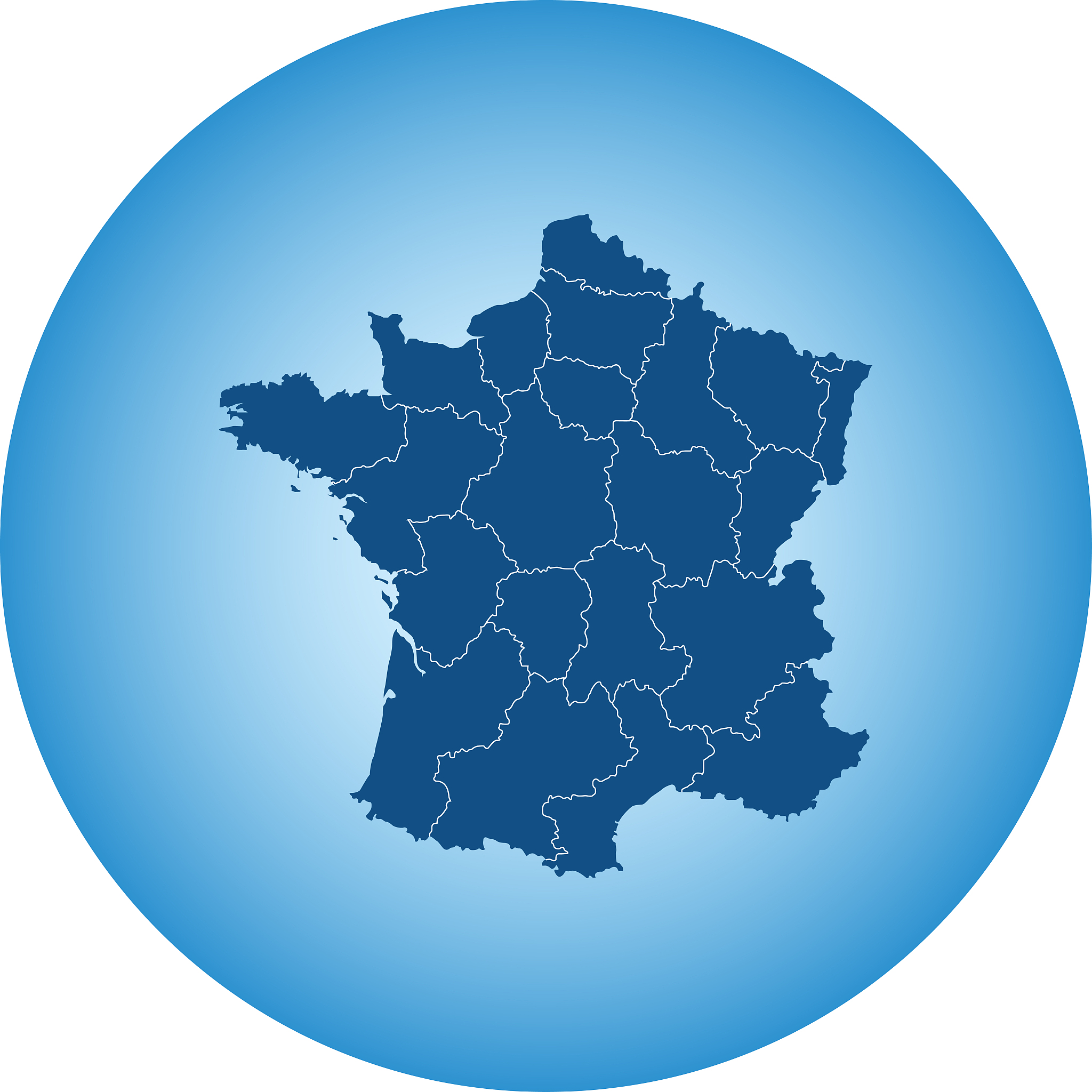 map of france