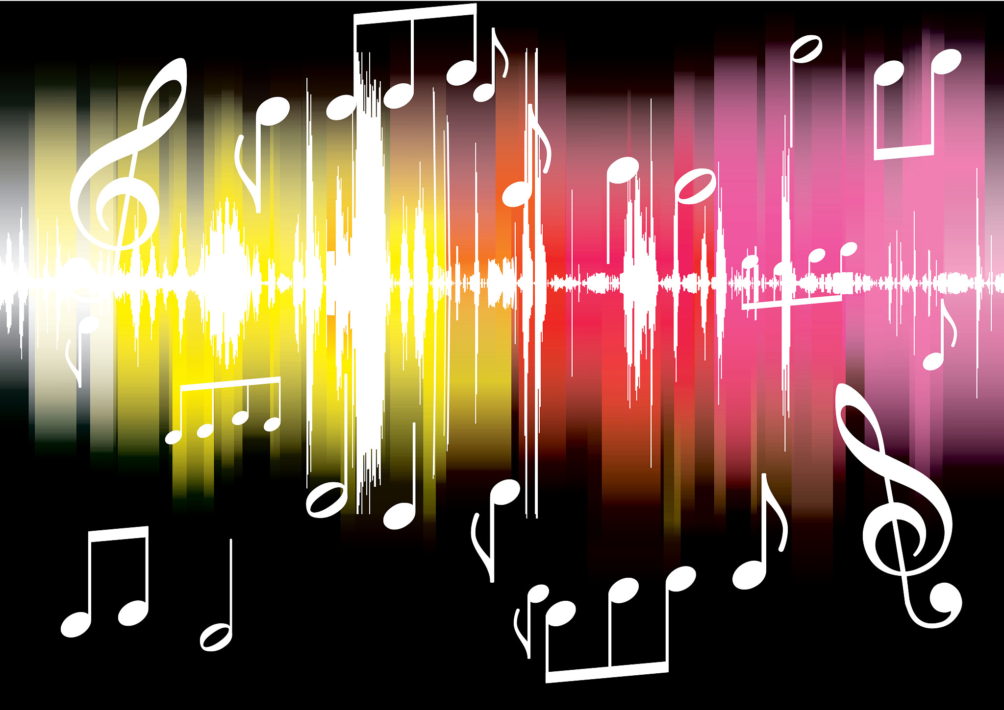 vector illustration of futuristic abstract glowing music backgro
