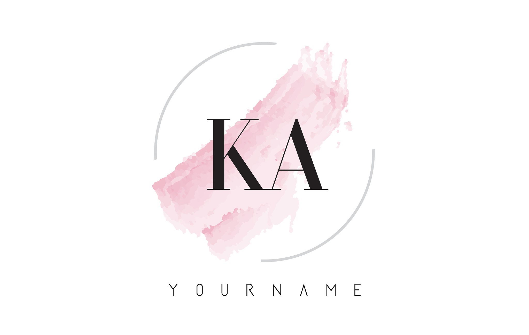 信函,品牌名称,水彩画,英文字母<strong>k</strong>,创造力,商务,粉色,概念,画笔,设计