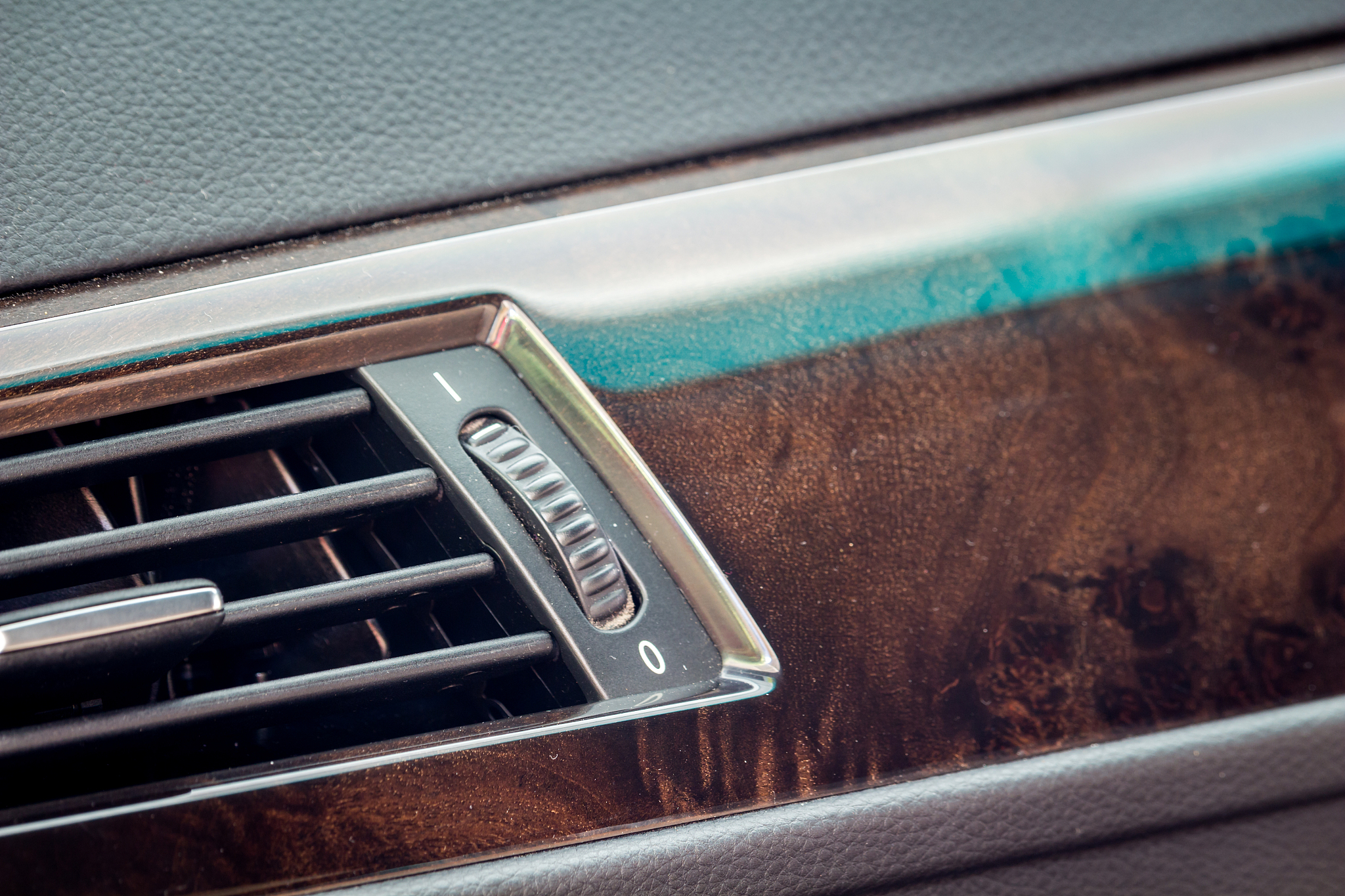 air back, car dashboard. air conditioning system and airbag pane