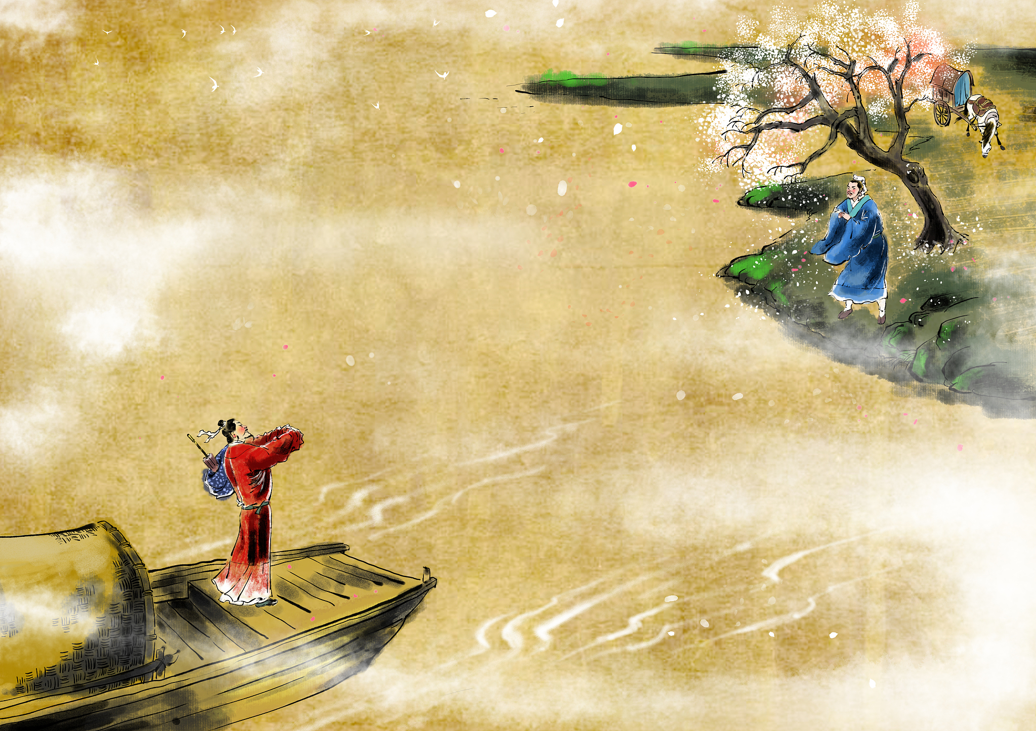 李白的《将进酒》古诗用什么音乐做配乐更合适请你列举出可以下载到的音乐名字