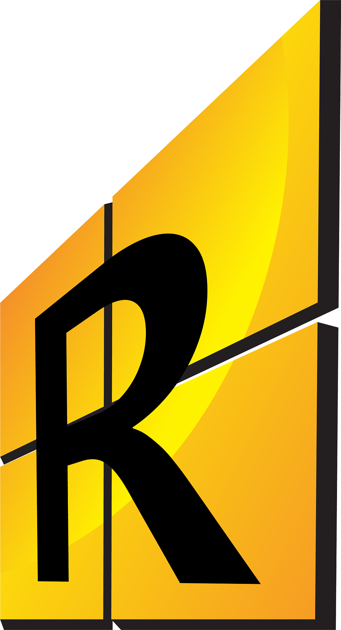 modern logo solution letter r