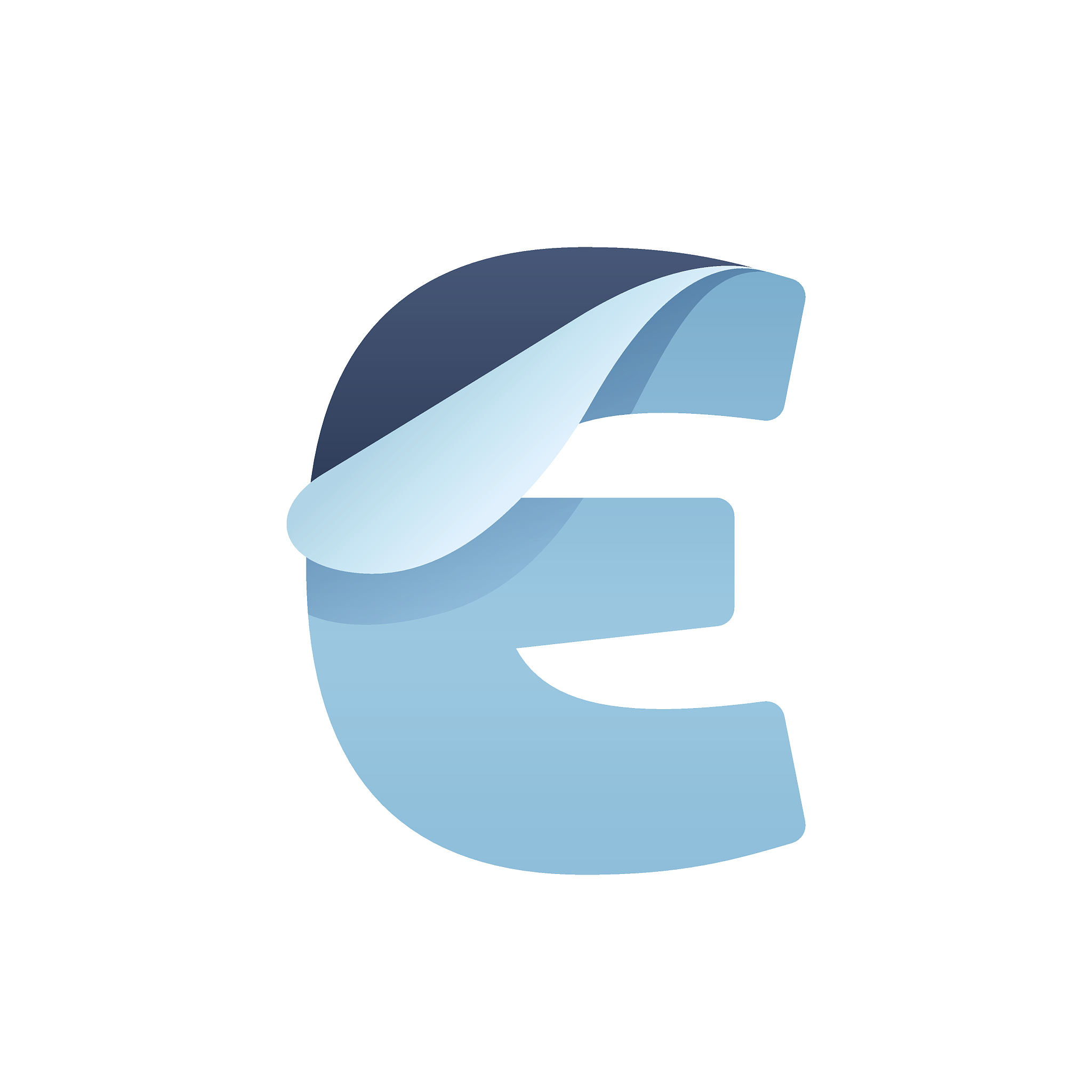 e paper letter with folded corner.