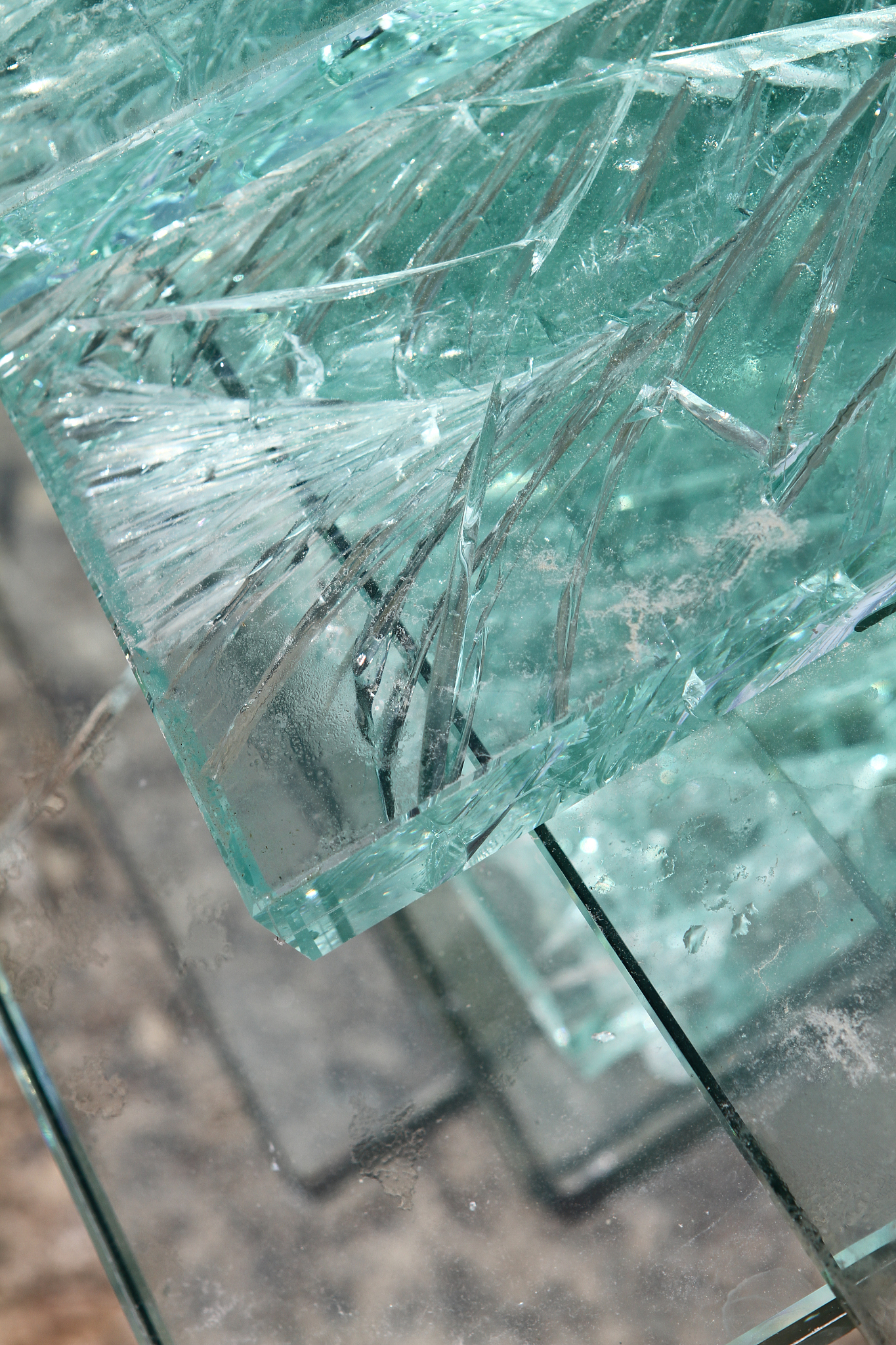 broken glass texture