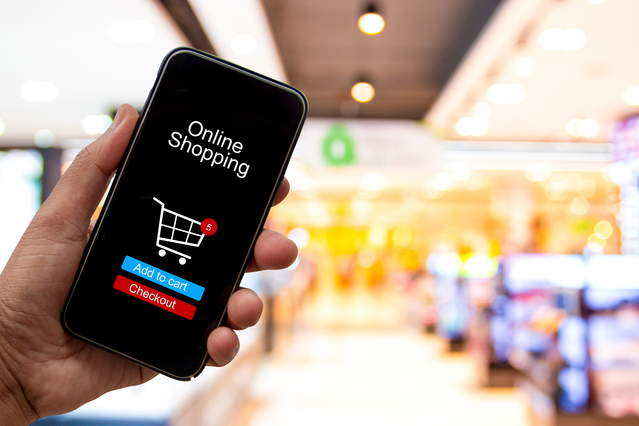 person using smartphone buying and making a payment digitally vi