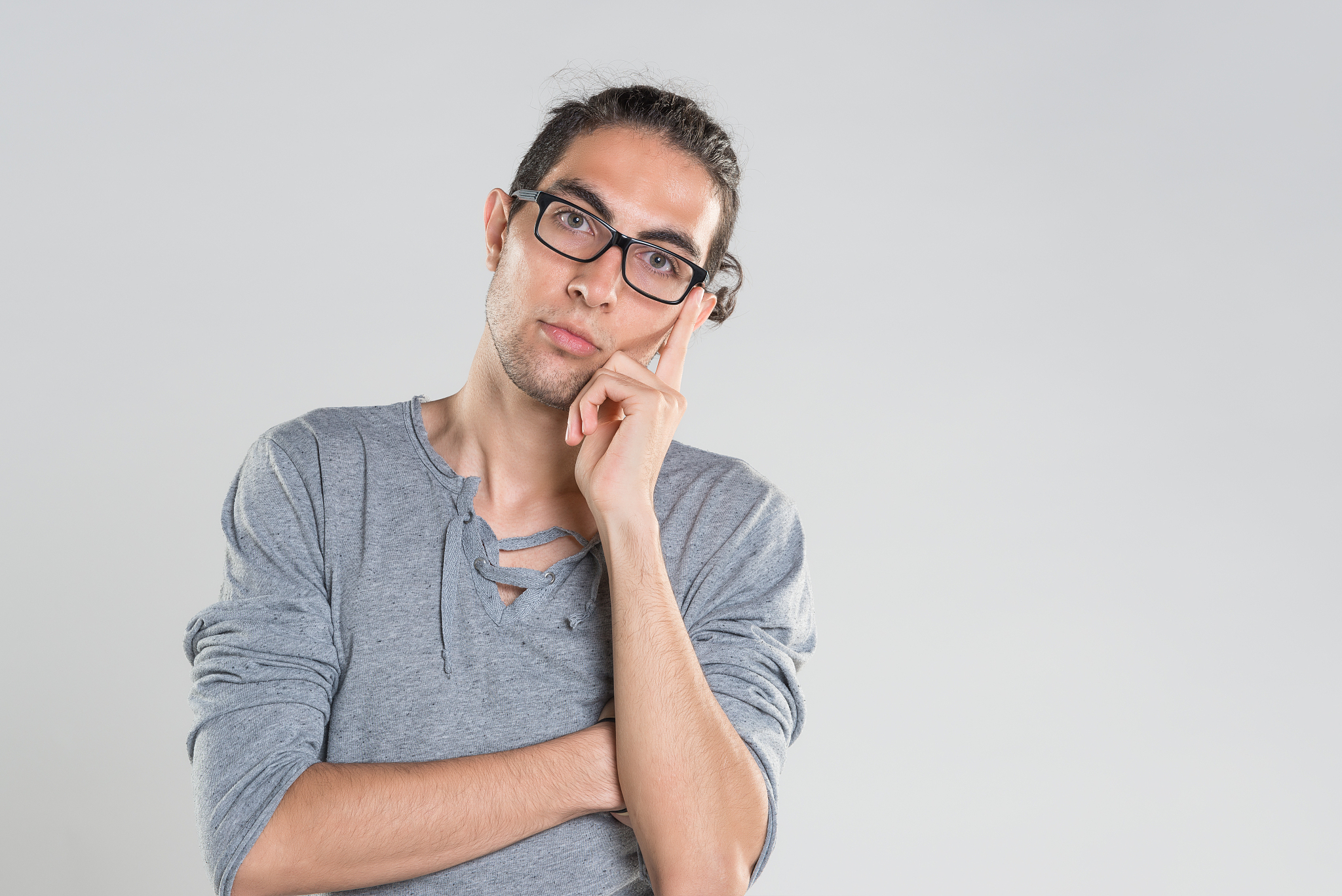 young man thinking
