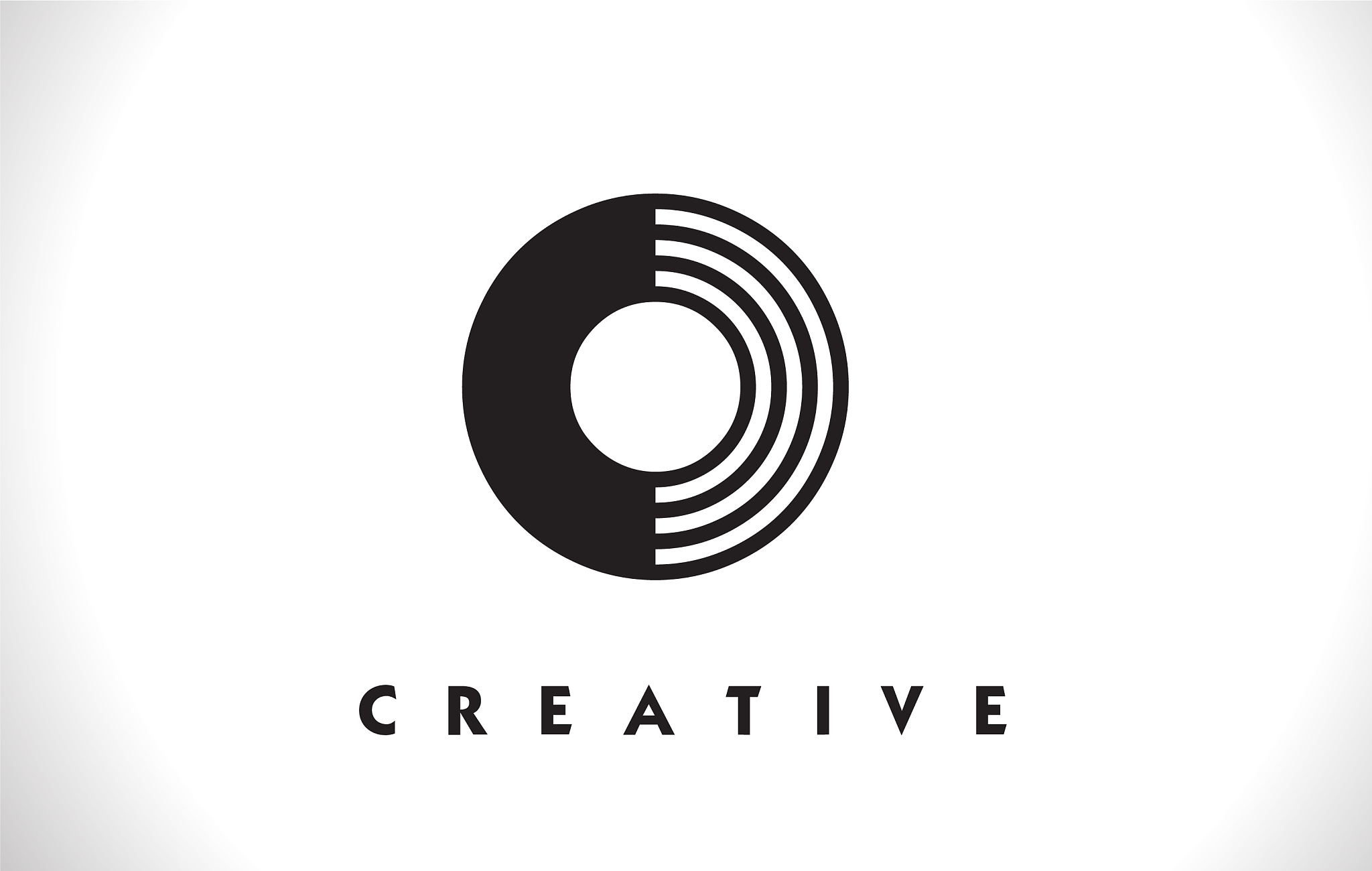 o logo letter with black lines design line letter