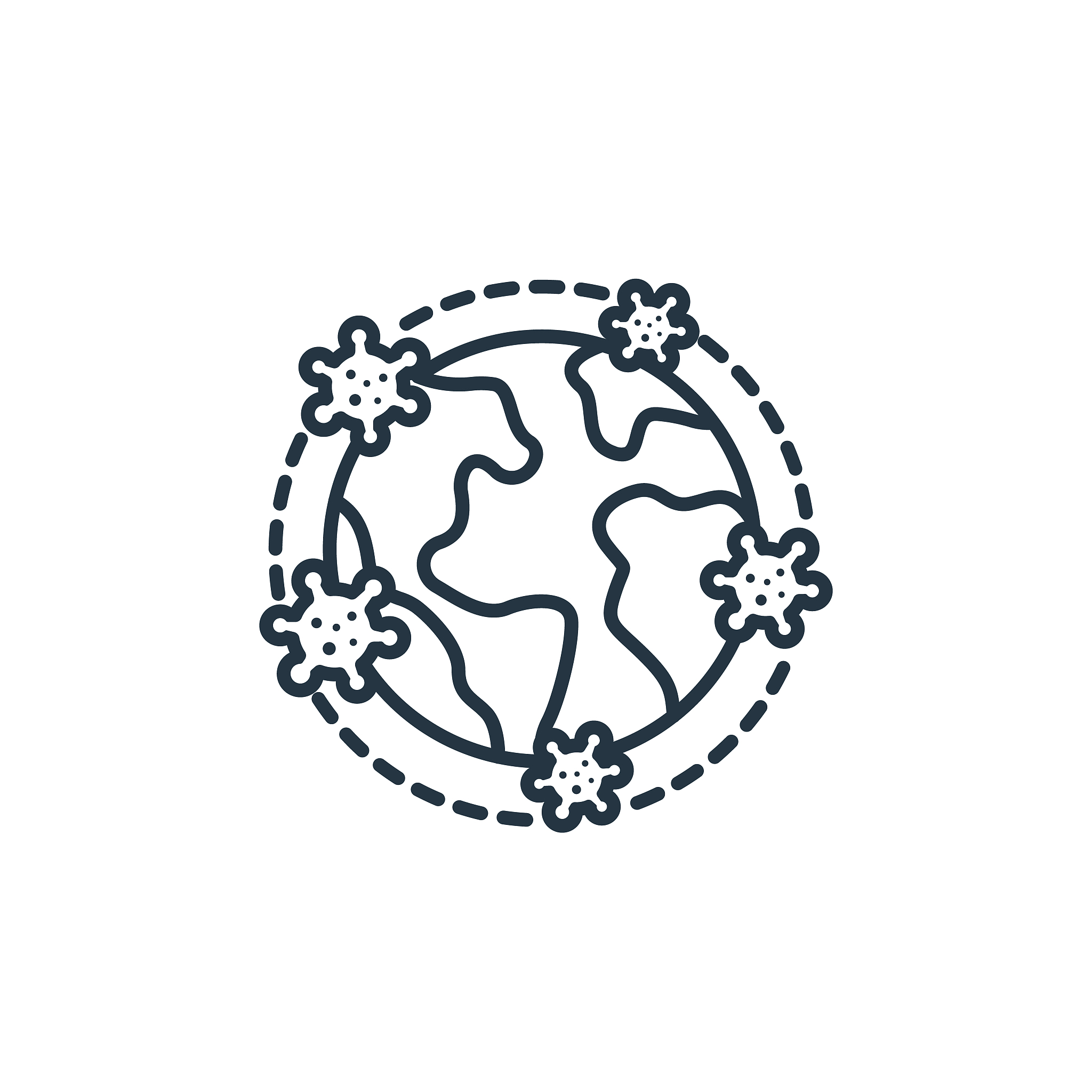 pandemic vector icon. pandemic editable stroke. pandemic linear 