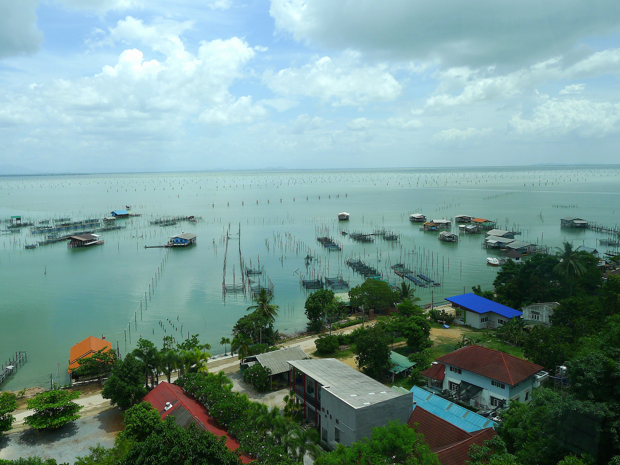 fisherman's house located in the lagoon