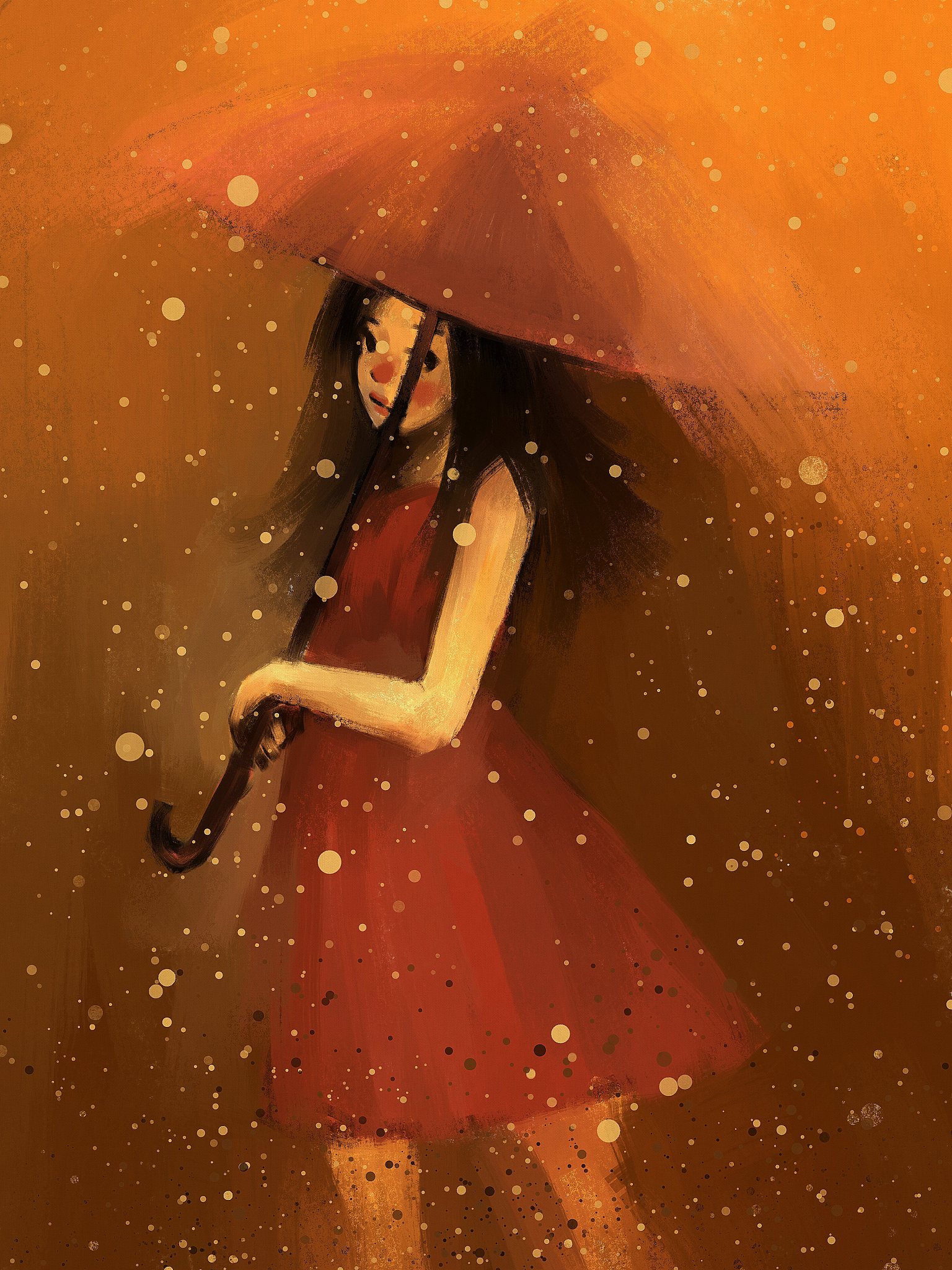 把下着雨一位少女躺在雨里昏迷写的优美