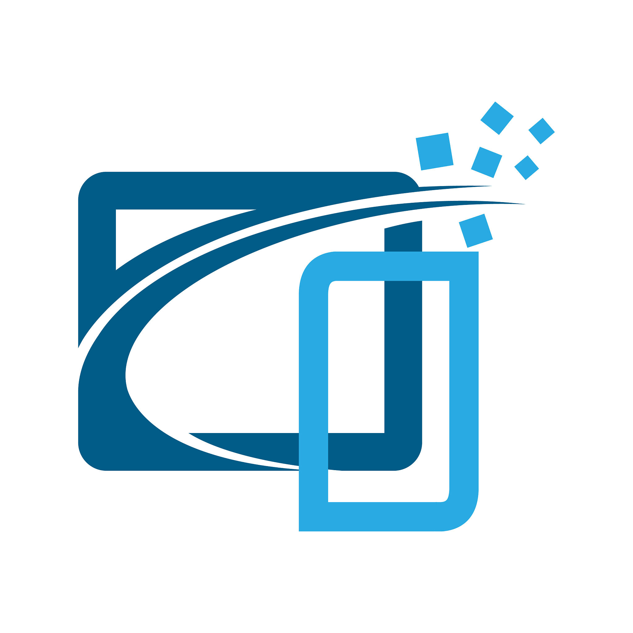 technology orbit web rings logo design circle