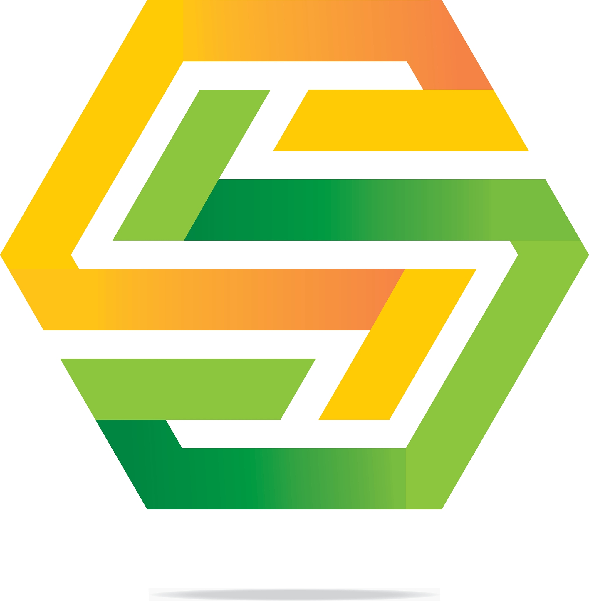 letter s icon logo symbol hexa