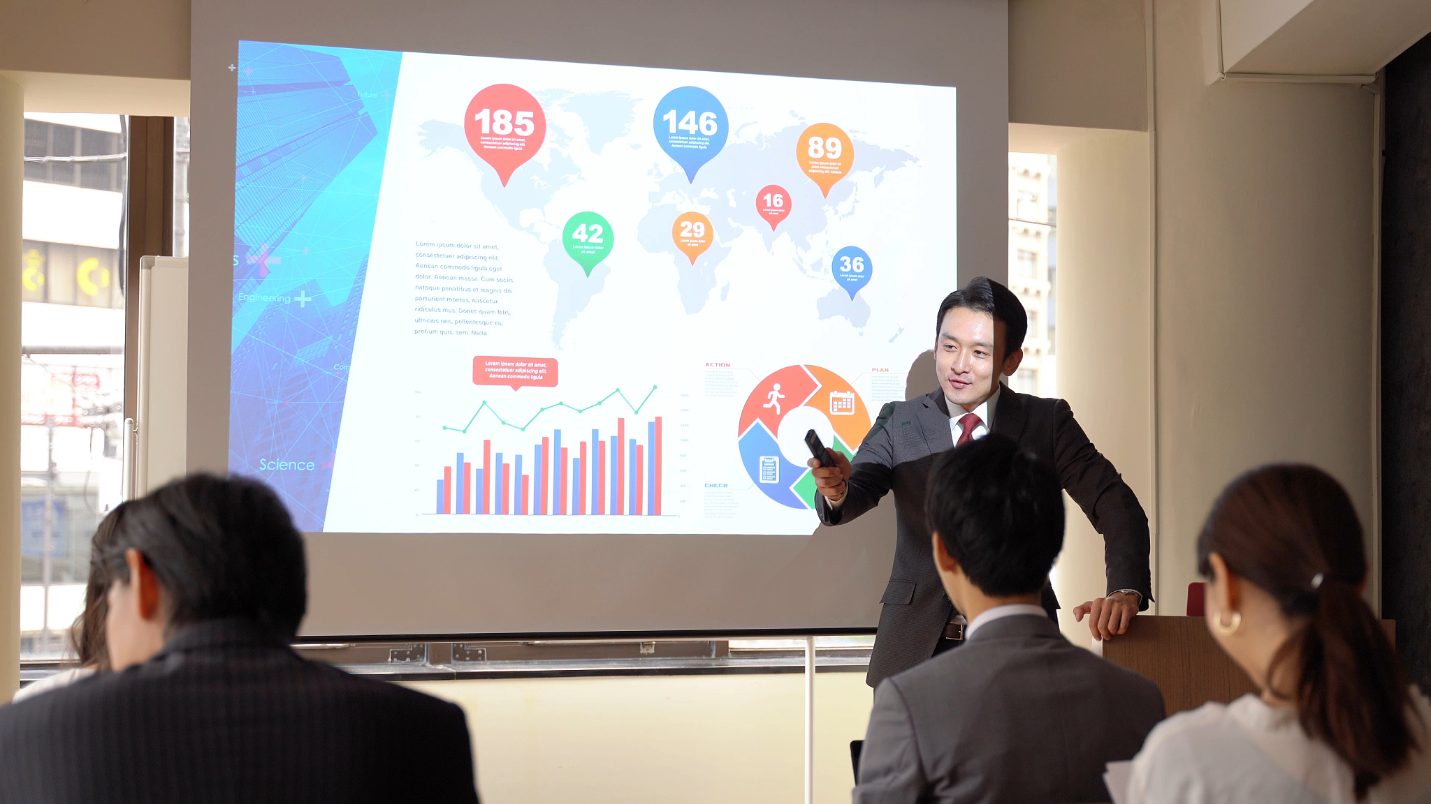 asian business people meeting in office