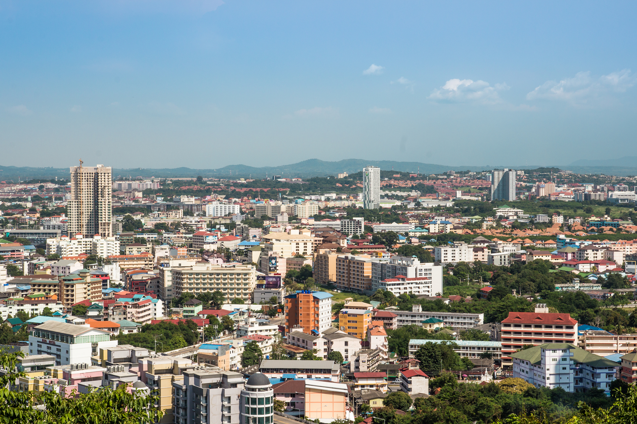pattaya city , capture from view point.