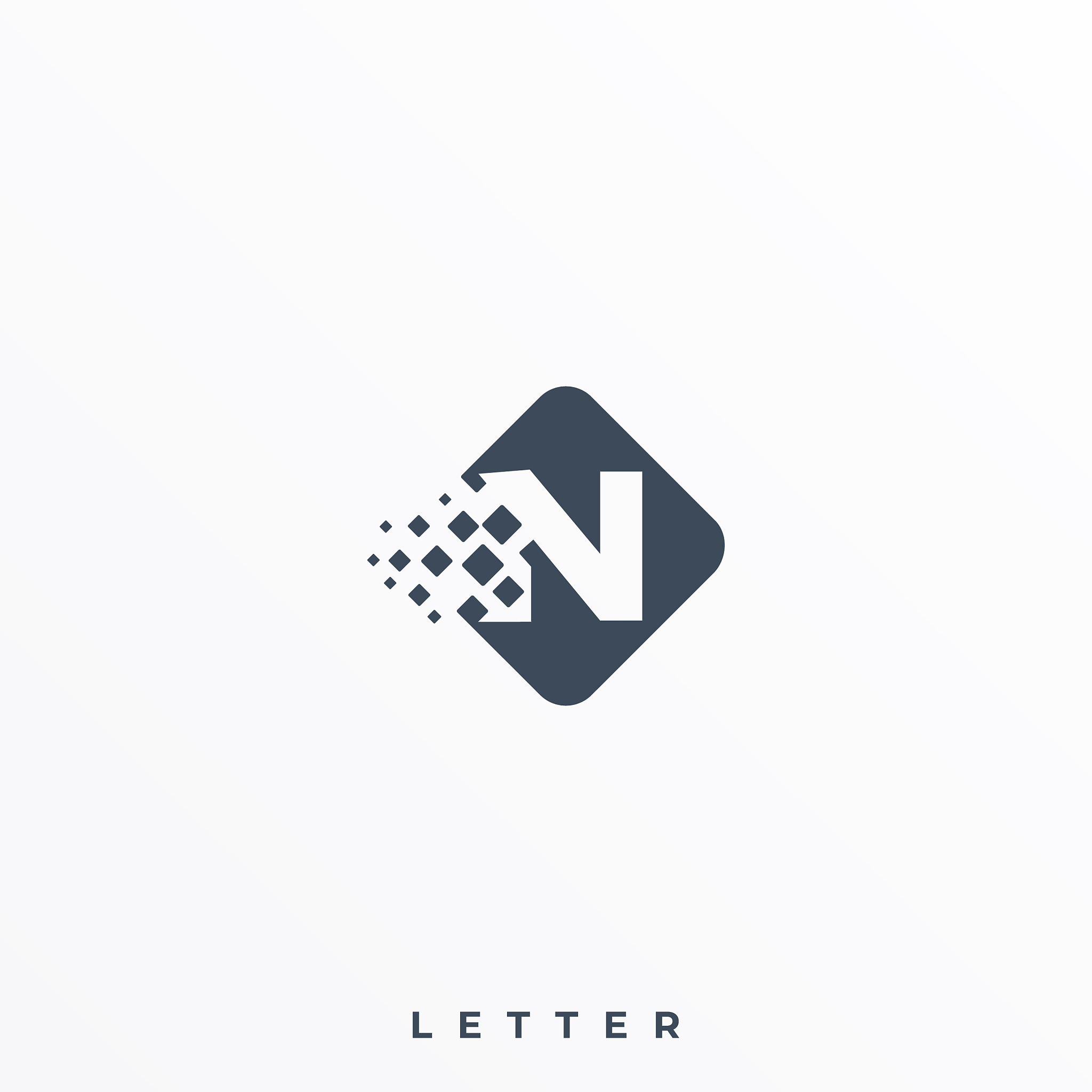 letter n fast template