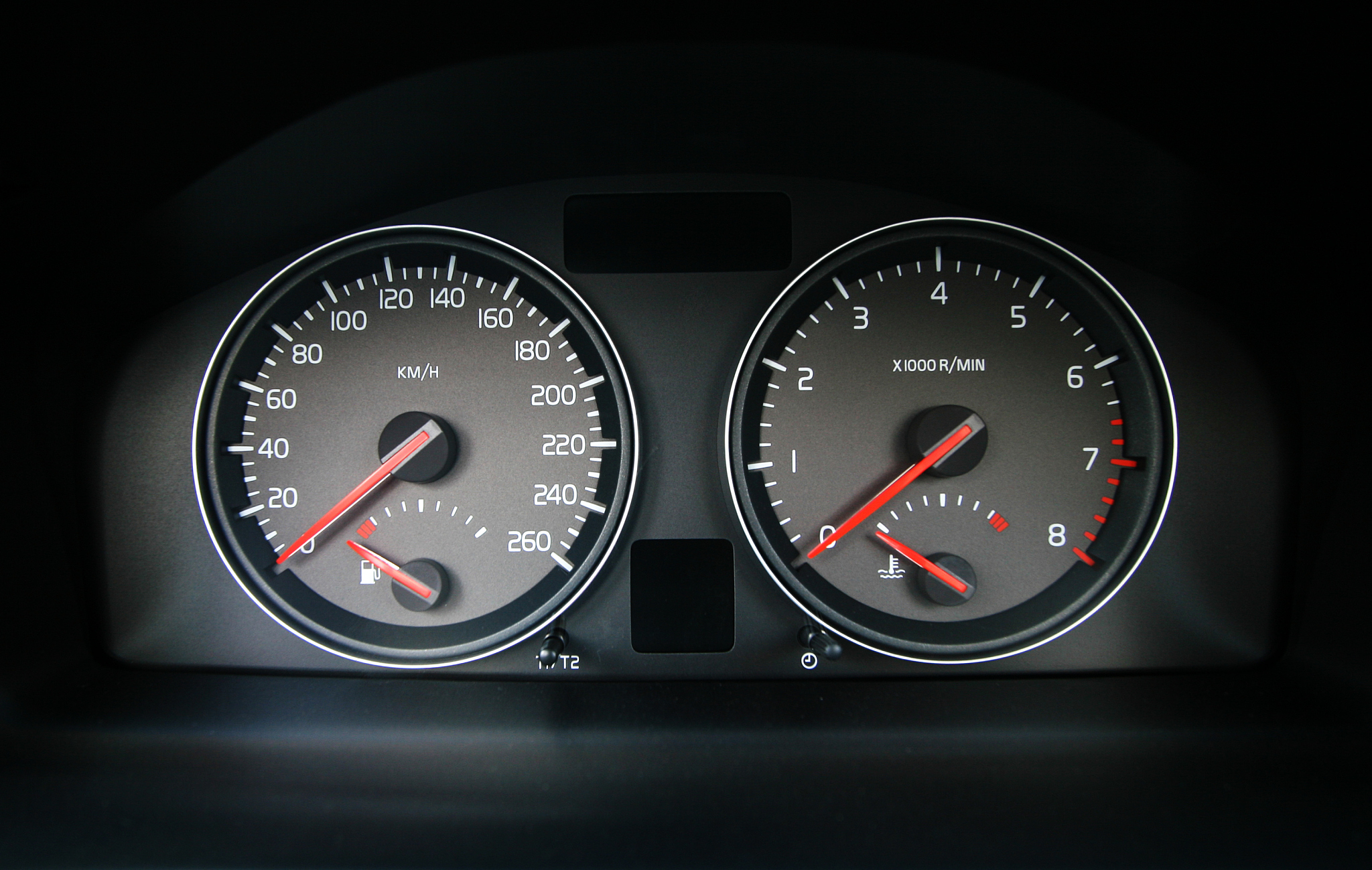 speedometer in the car
