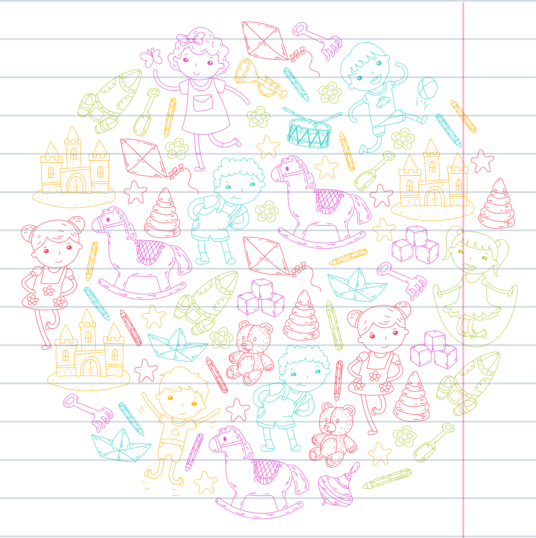 knowledge imagination fantasy kids drawing style creative educat