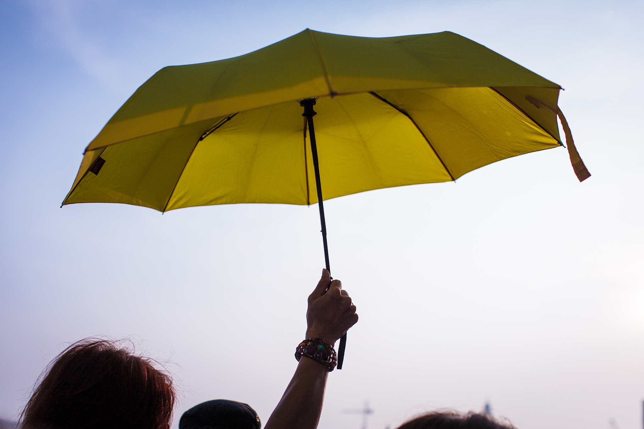follow me with yellow umbrella