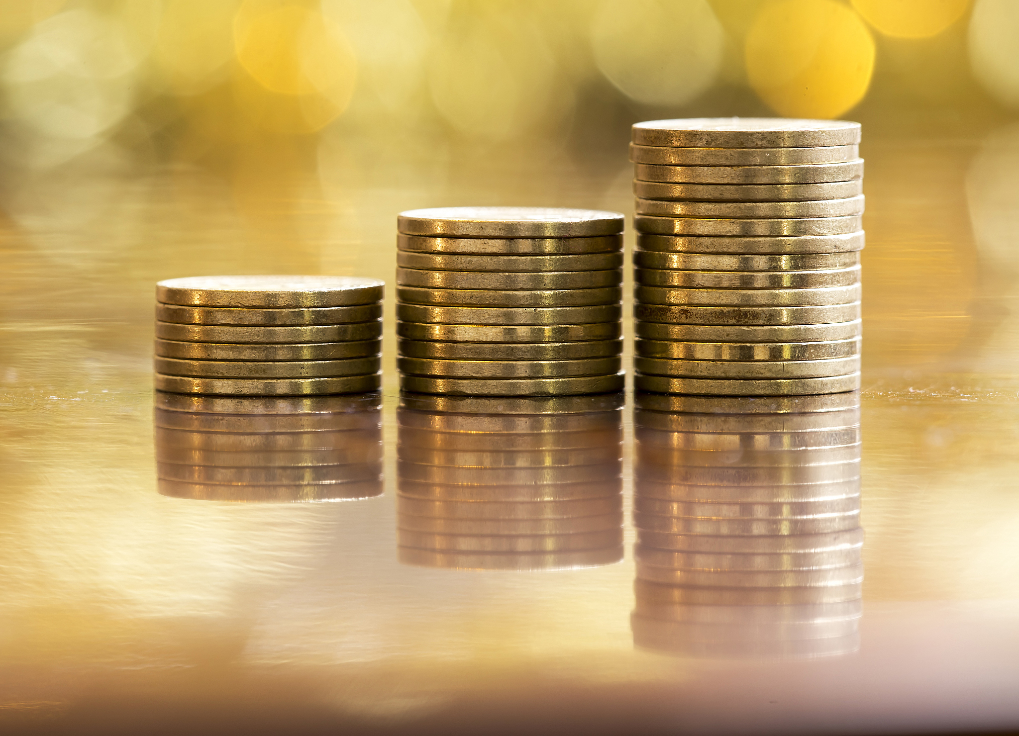golden money coins