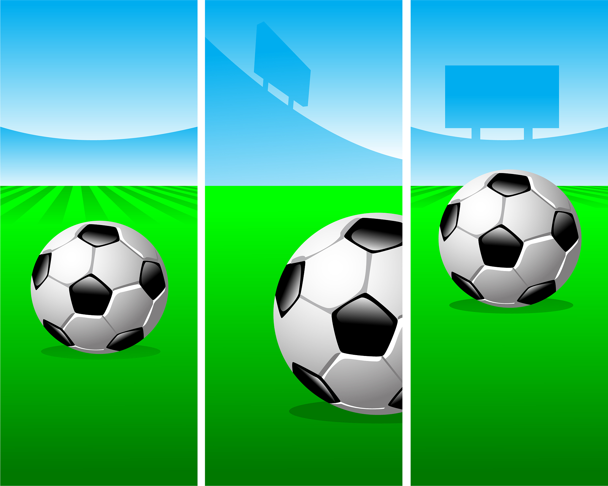 soccer vertical banners