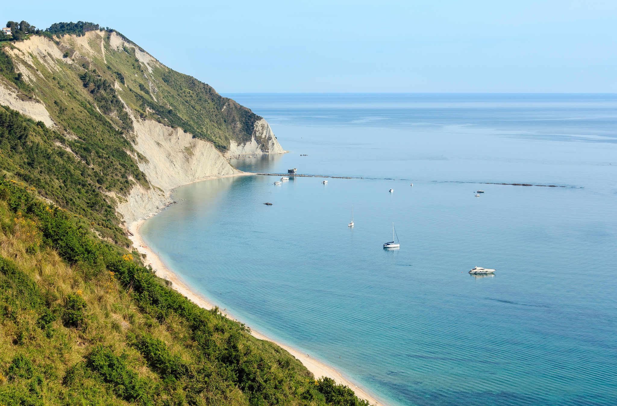 summer adriatic sea mezzavalle beach