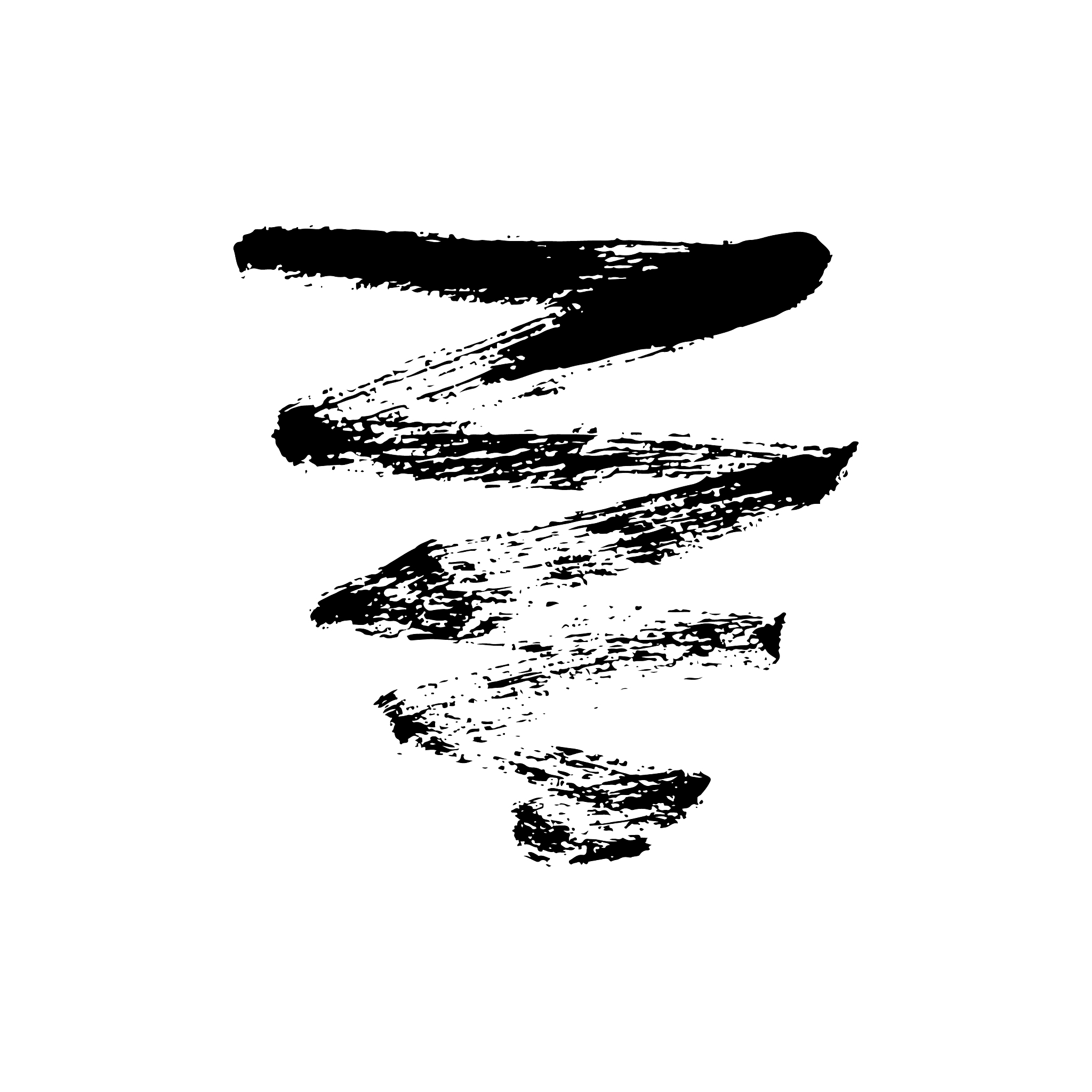 line paint with texture isolated