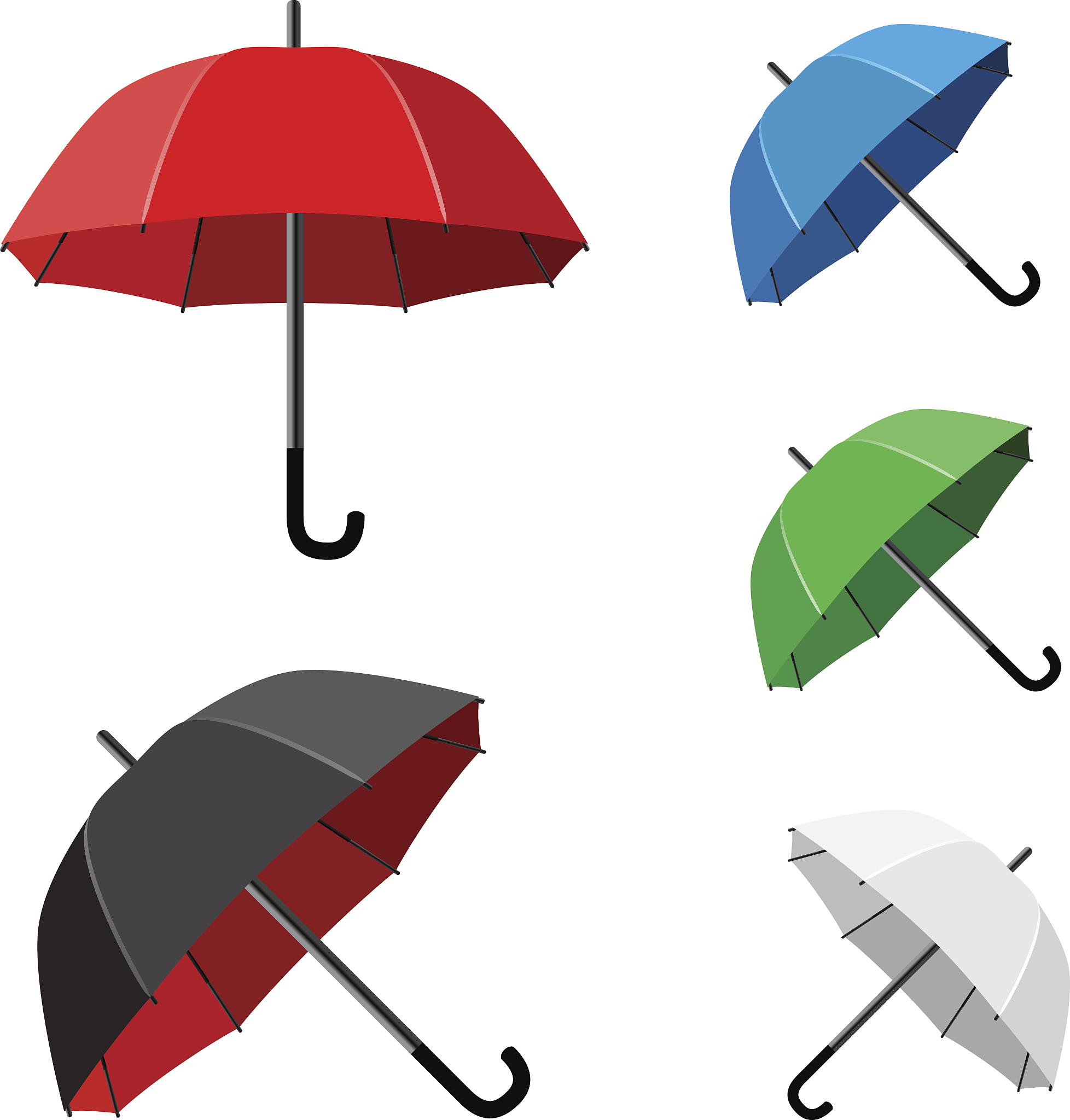 simple umbrella white background