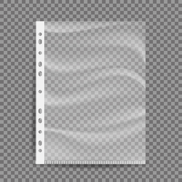 cellophane business file a4 size empty