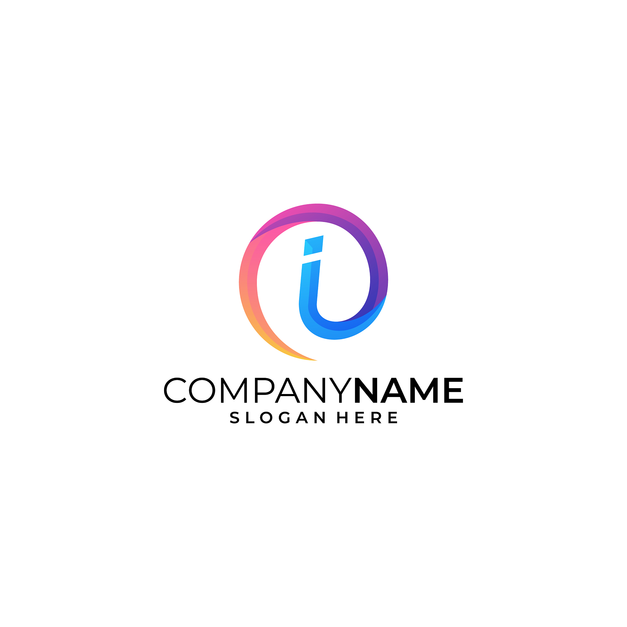 letter i design template