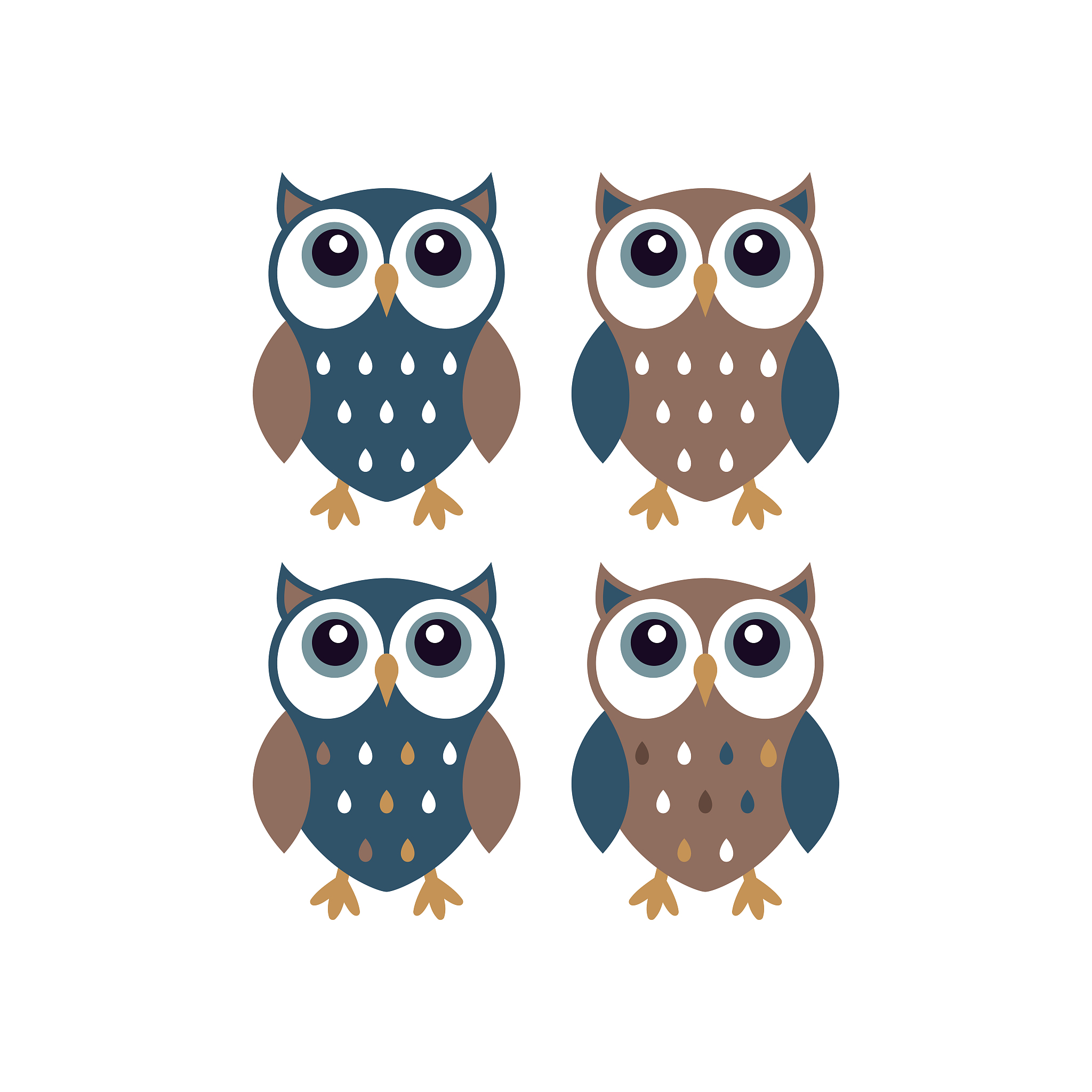 猫头鹰IP设计灵感：智慧之眼、猫头鹰小队、秘密花园、小镇和故事书