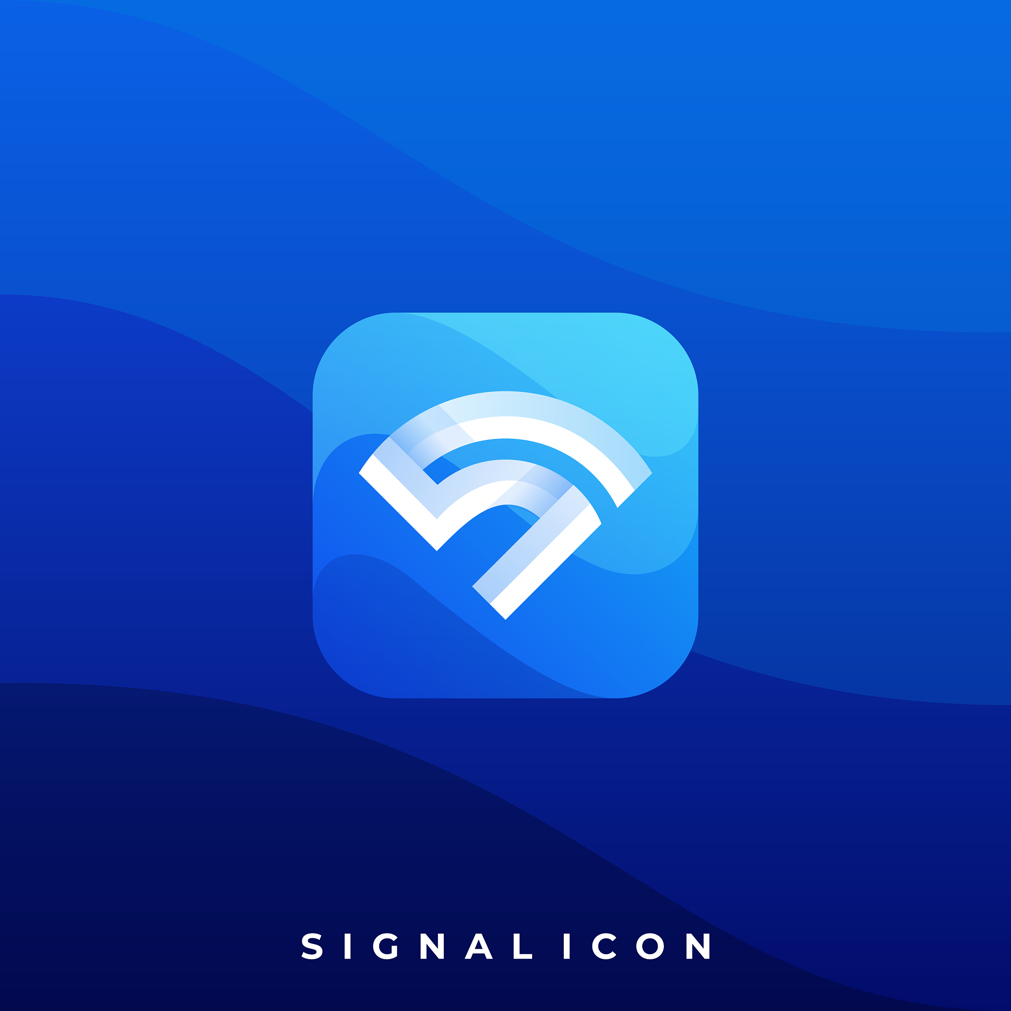 digital media icon signal design template