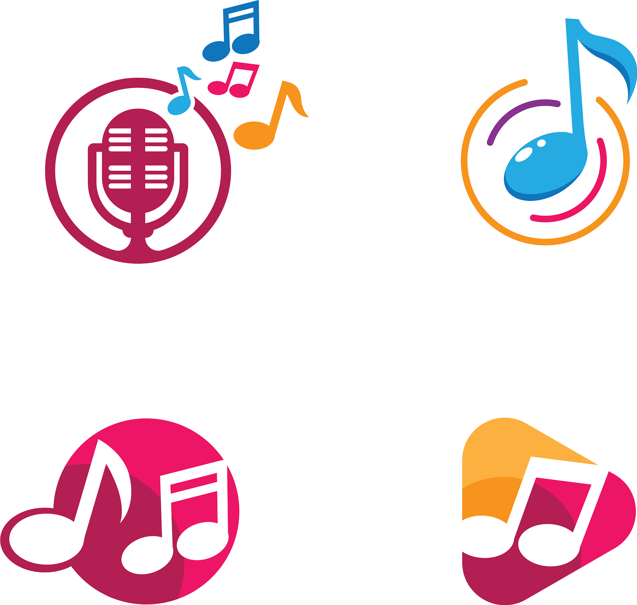 music logo creative icon