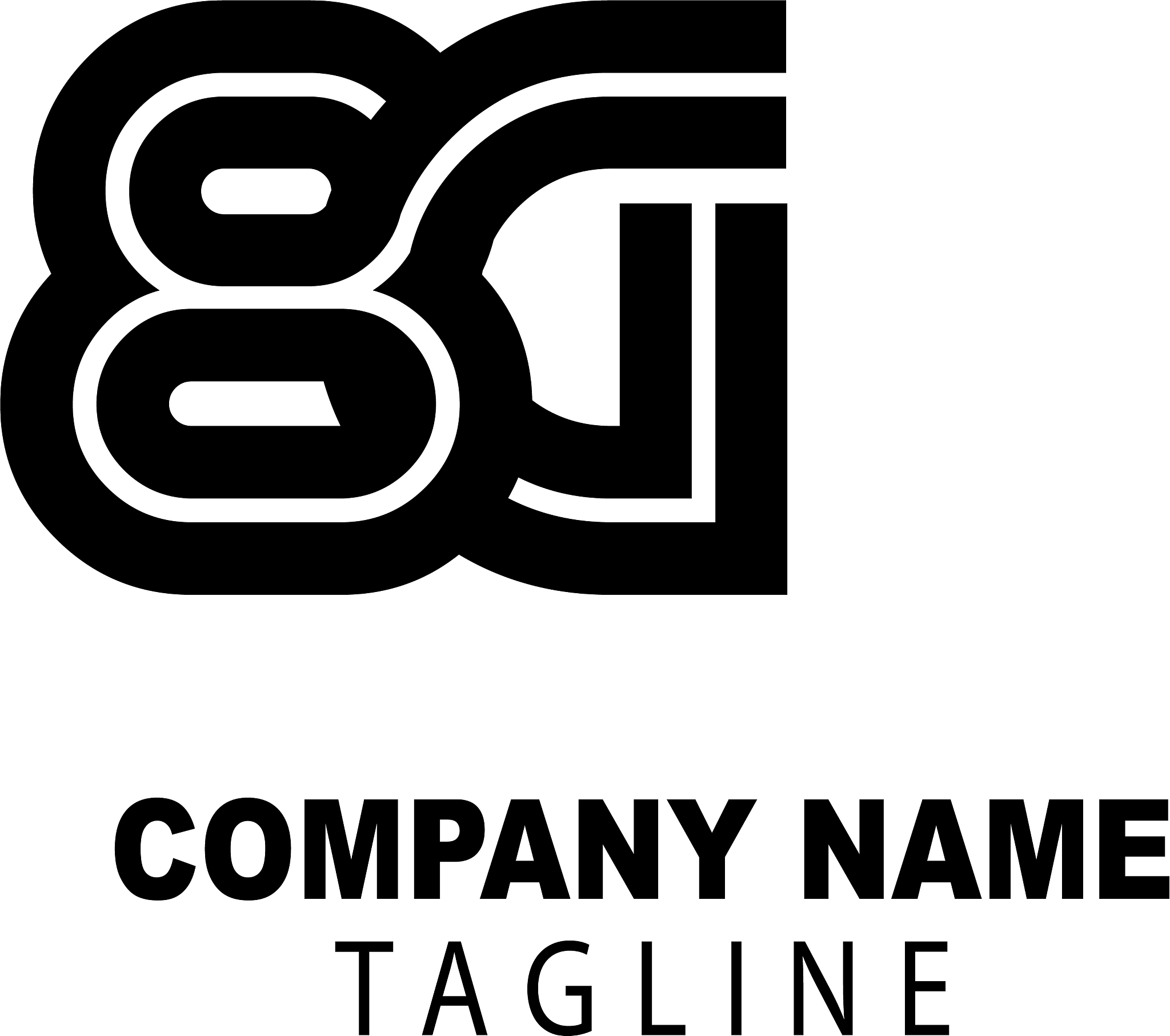 initial letter creative logo template