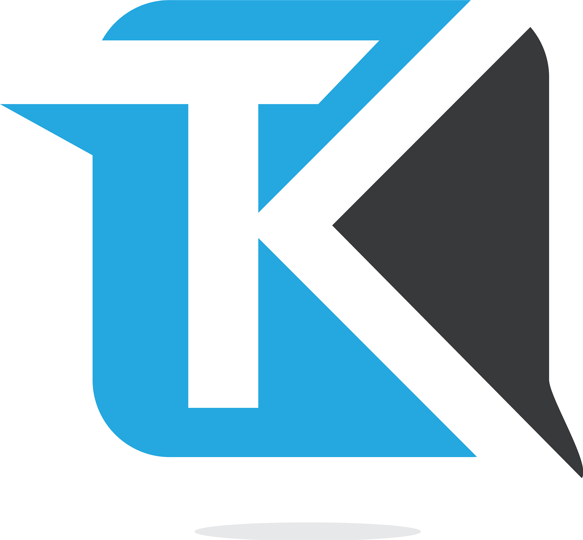 tk letter logo design template