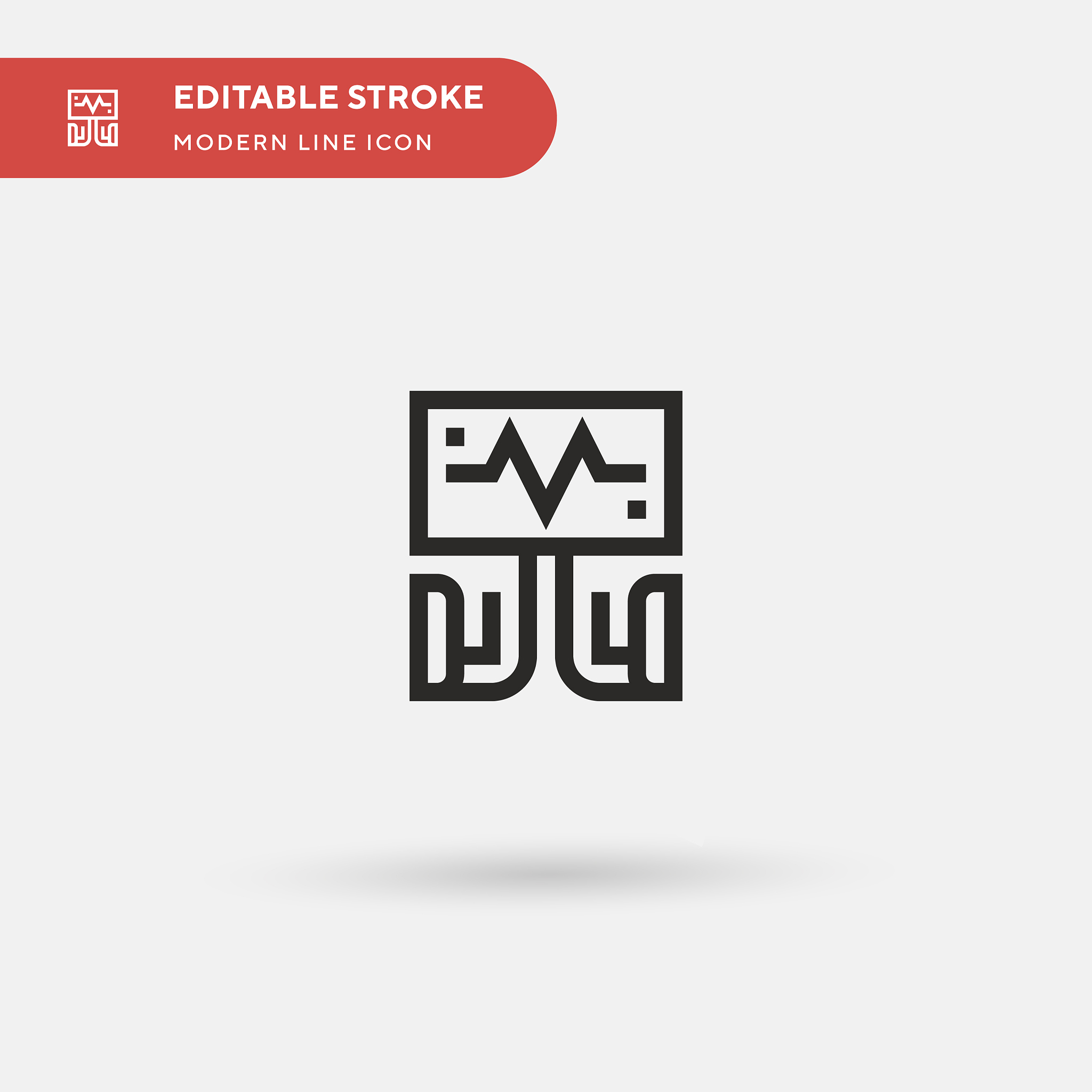 defibrillator simple icon