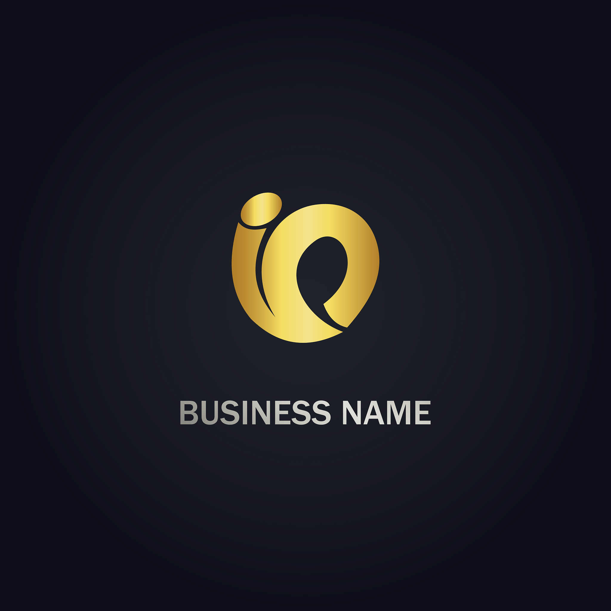 abstract shape curve design logo