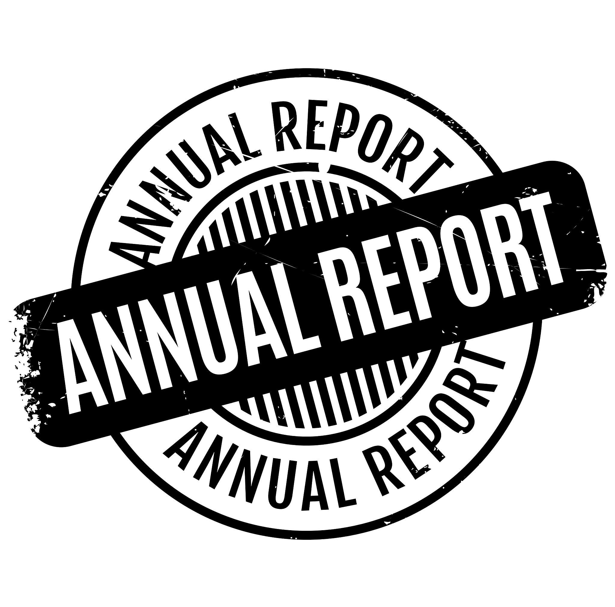 annual report rubber stamp