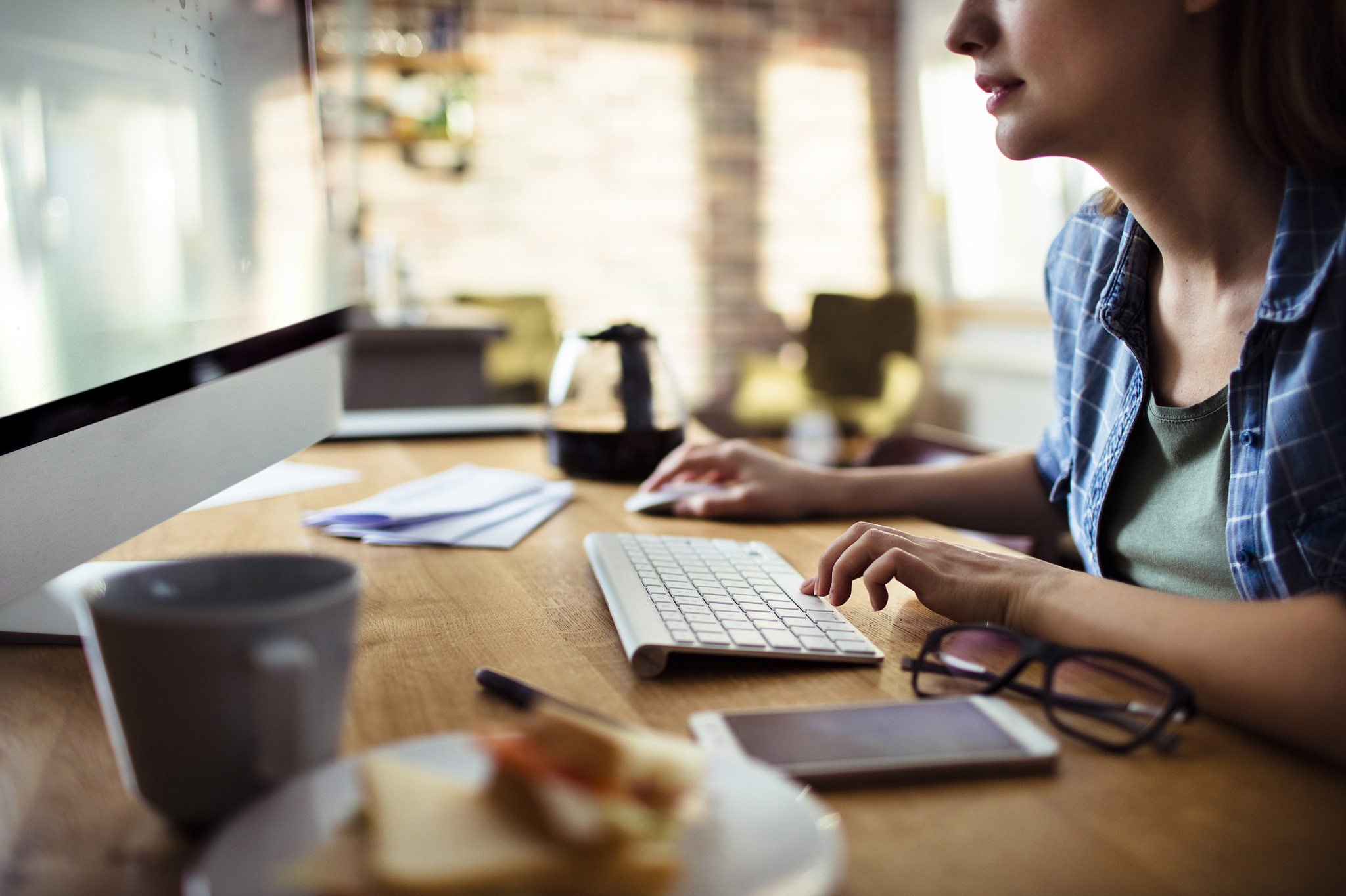 working at home