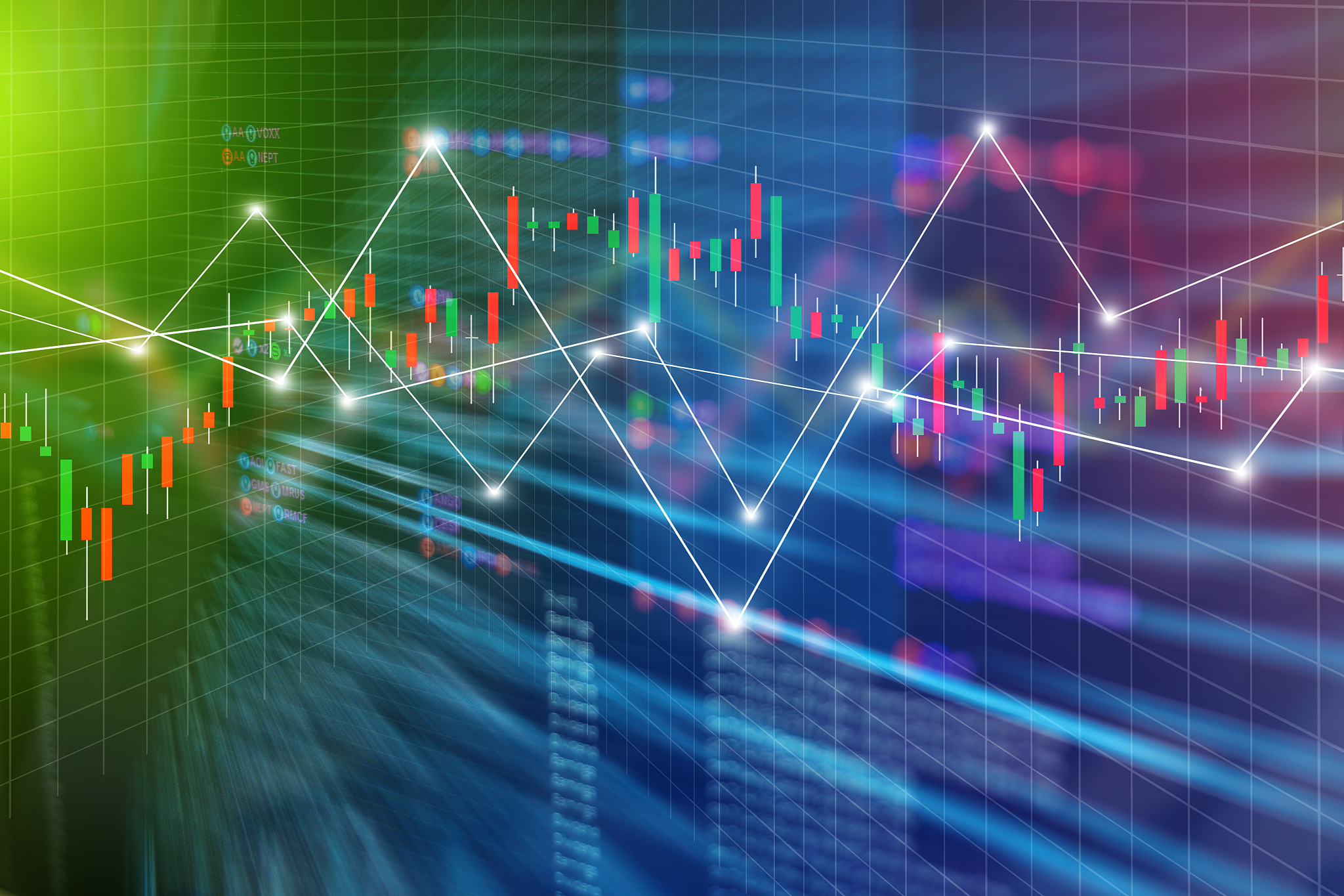 world economics graph chart background