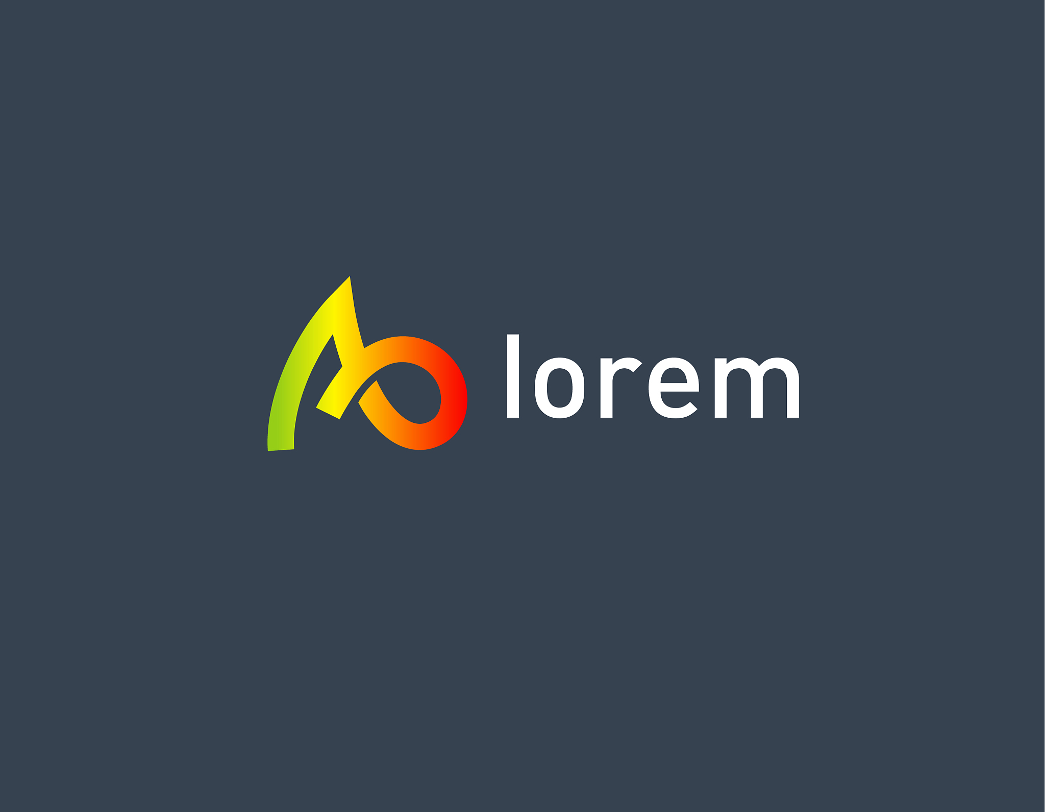 creative linear bright logo letter a for the