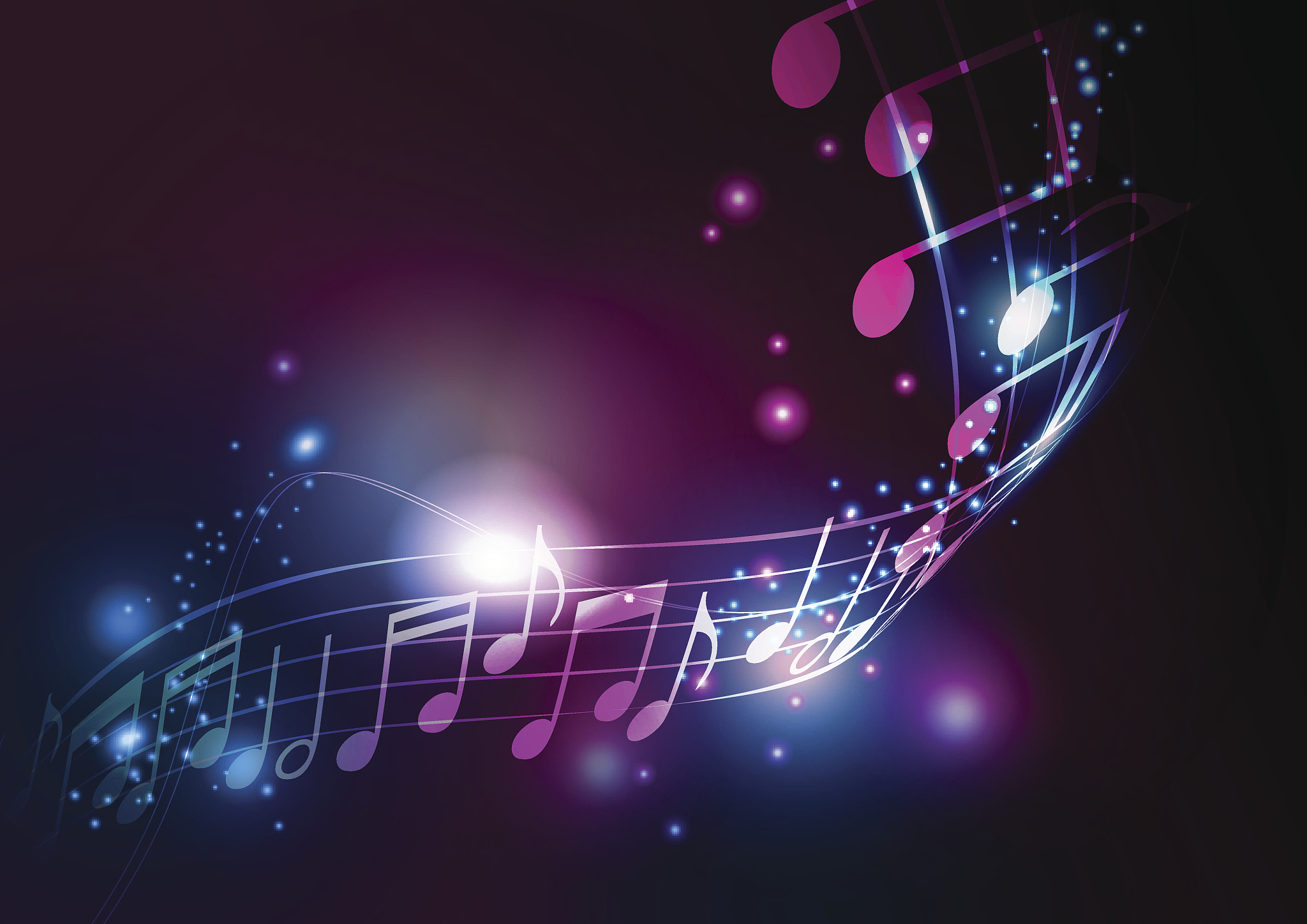 abstract notes with light background