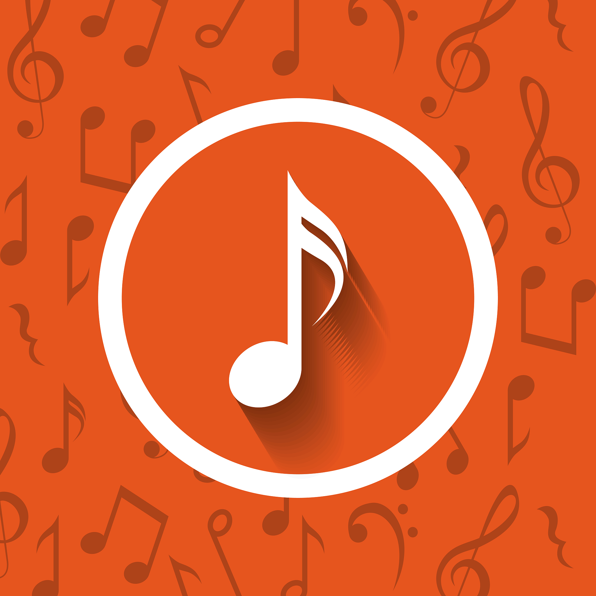 colorful music note design