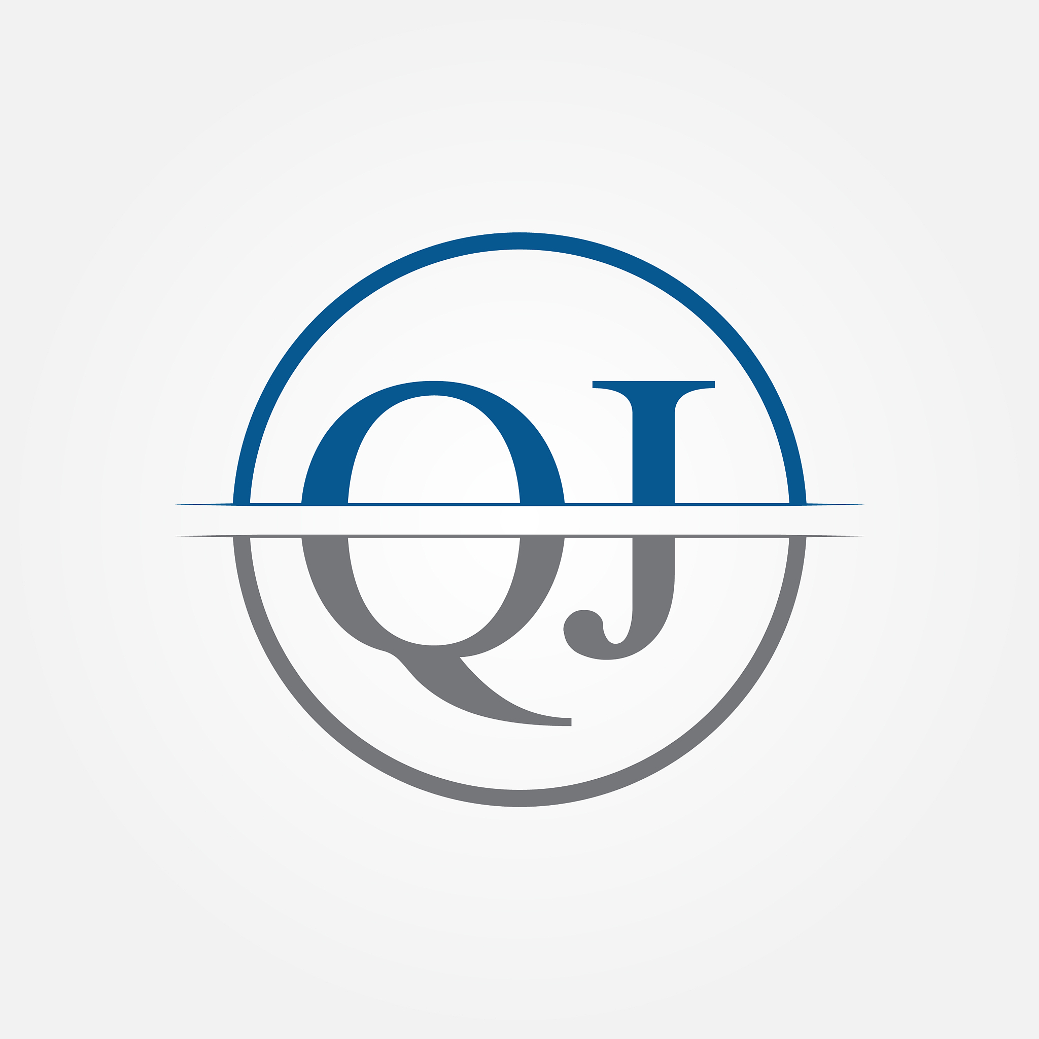 initial monogram letter qj logo design template