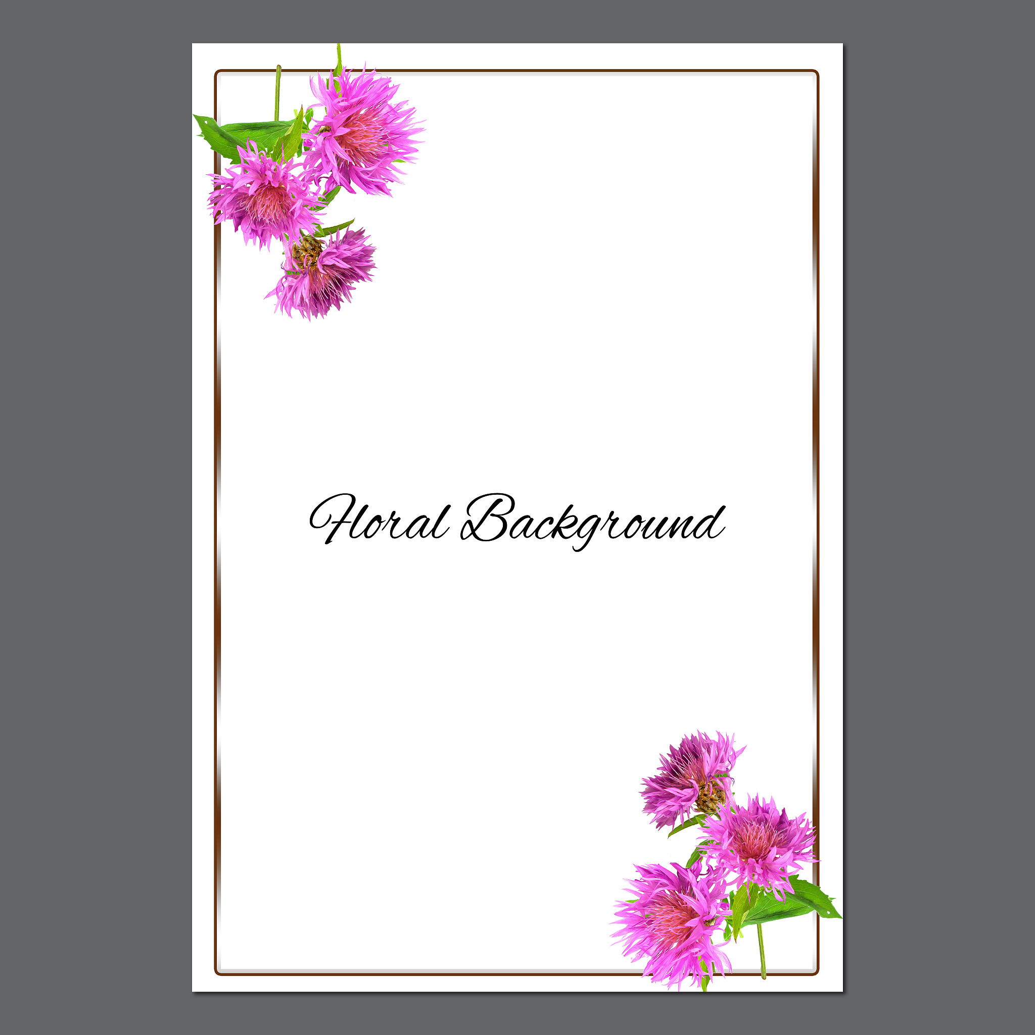 background texture made of cornflower and place for text