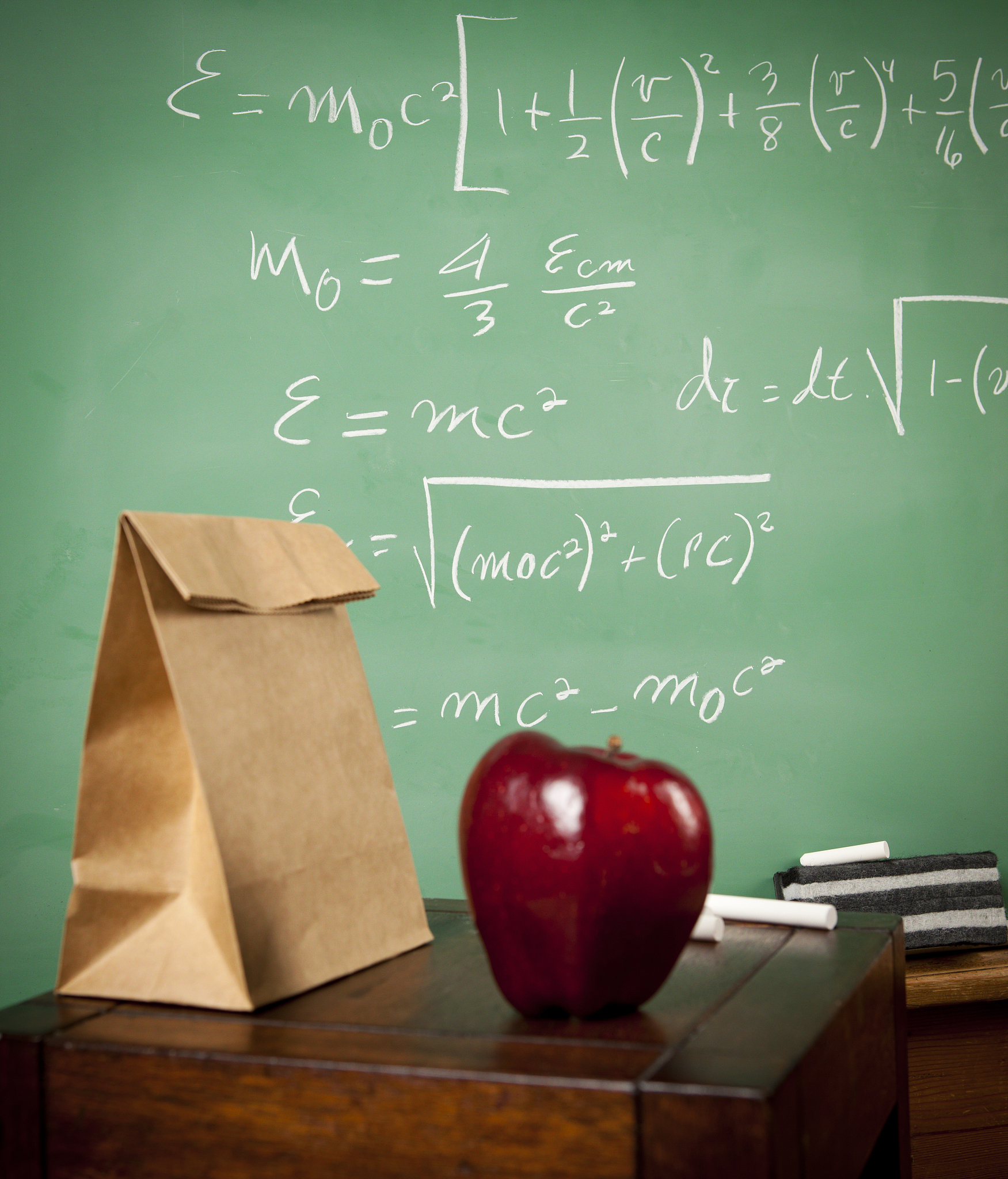 mathematics assigment on a chalkboard