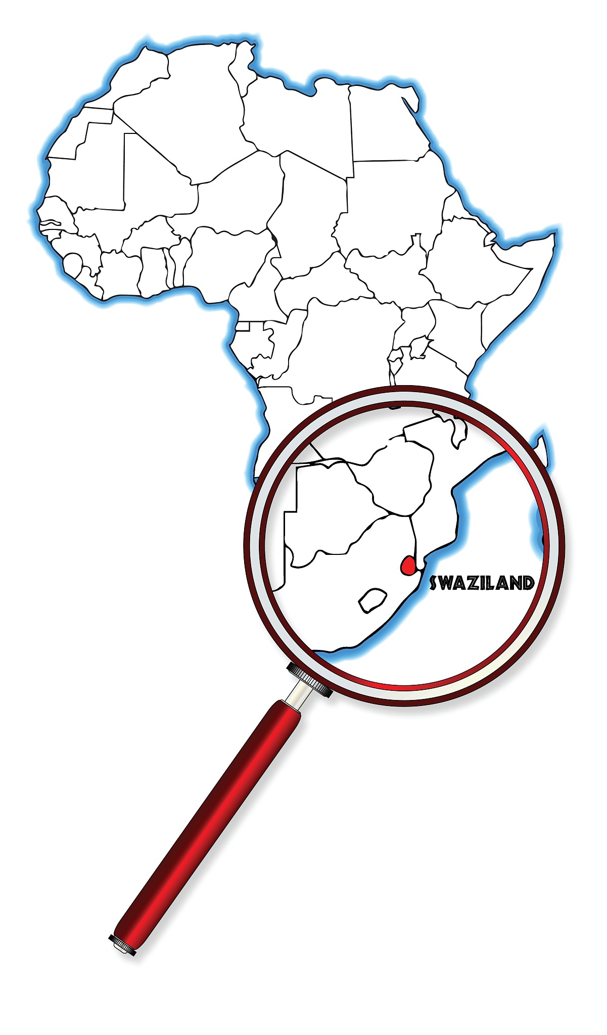 swaziland under a magnifying glass
