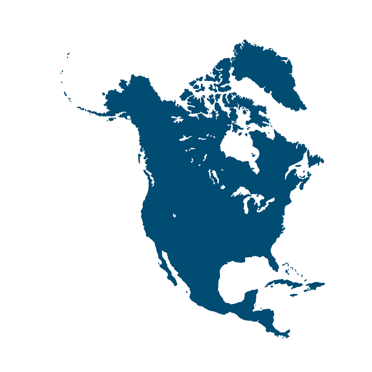 The US lies in the central of ____ with ____ to the north ____ to the south ____ to its east and ____ to its westASouth America Mexico Canada the Pacific the AtlanticBNorth America Mexico Canada the P